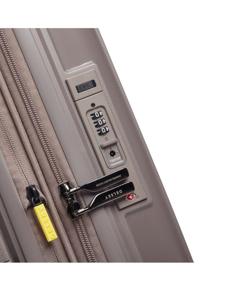 Maleta de cabina expandible lutece rígida con capacidad de 34.0 l - Delsey Paris - Marrón Marrón-5