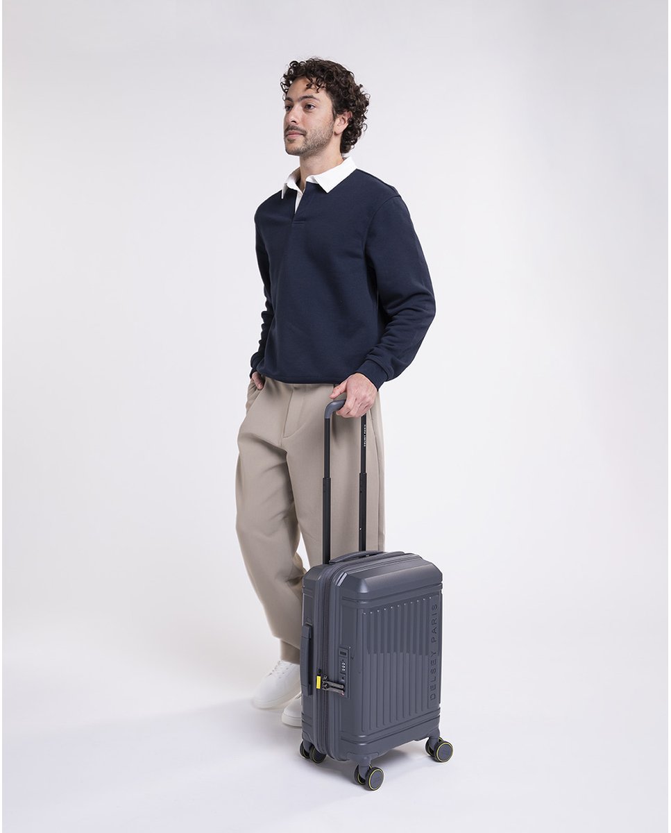 Maleta de cabina expandible lutece rígida con capacidad de 34.0 l - Delsey Paris - Marrón Marrón-11