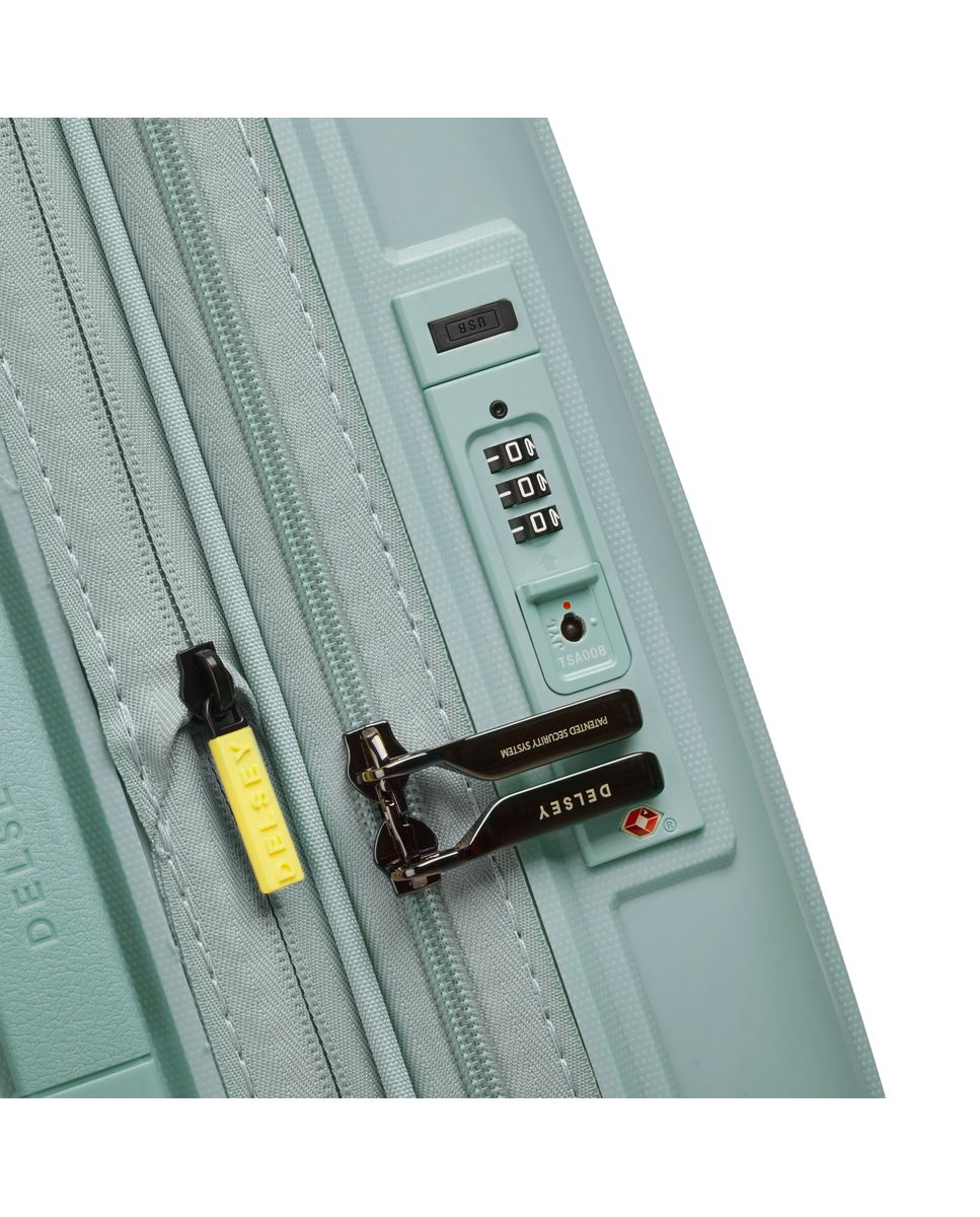 Maleta de cabina expandible lutece rígida con capacidad de 34.0 l - Delsey Paris - Verde claro Verde claro-5
