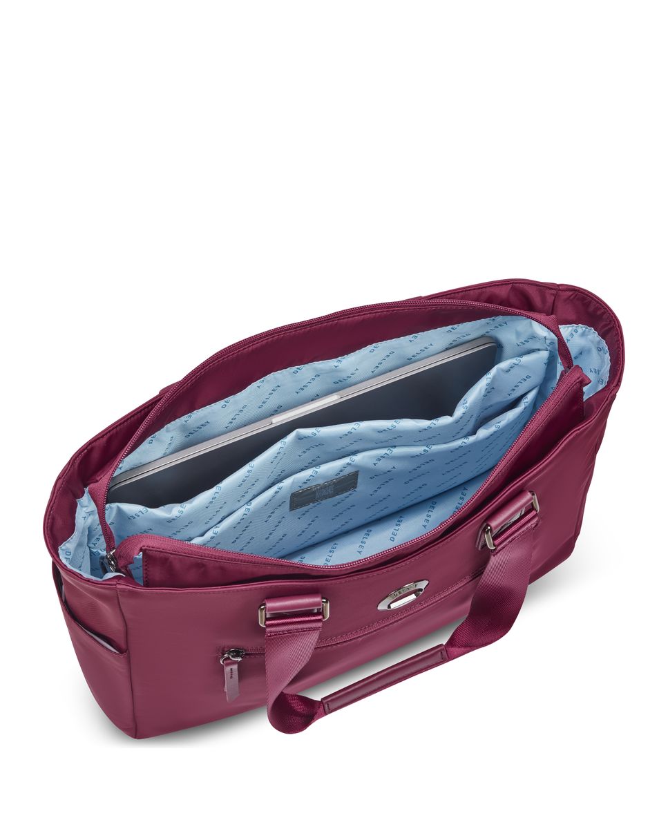 Imagen 4 de Bolsa de viaje victoire de poliéster reciclado compatible con sistema trolley - Delsey Paris - Burdeos Burdeos