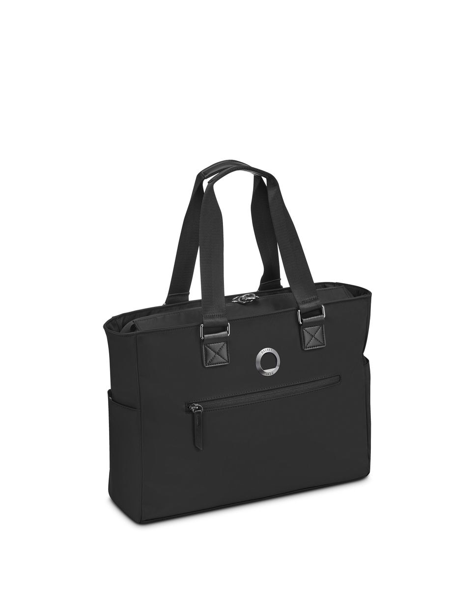 Imagen 2 de Bolsa de viaje victoire de poliéster reciclado compatible con sistema trolley - Delsey Paris - Negro Negro