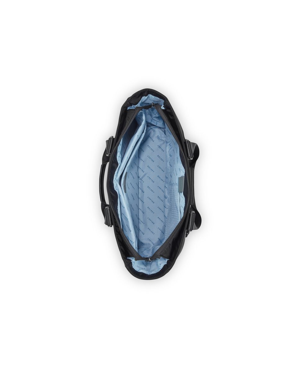 Imagen 3 de Bolsa de viaje victoire de poliéster reciclado compatible con sistema trolley - Delsey Paris - Negro Negro