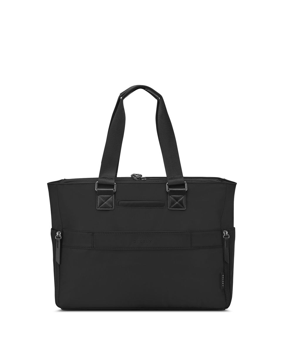 Imagen 5 de Bolsa de viaje victoire de poliéster reciclado compatible con sistema trolley - Delsey Paris - Negro Negro
