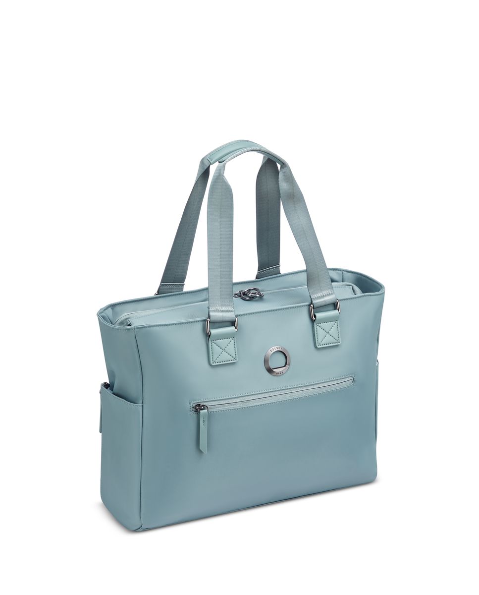 Imagen 2 de Bolsa de viaje victoire de poliéster reciclado compatible con sistema trolley - Delsey Paris - Verde grisáceo Verde grisáceo