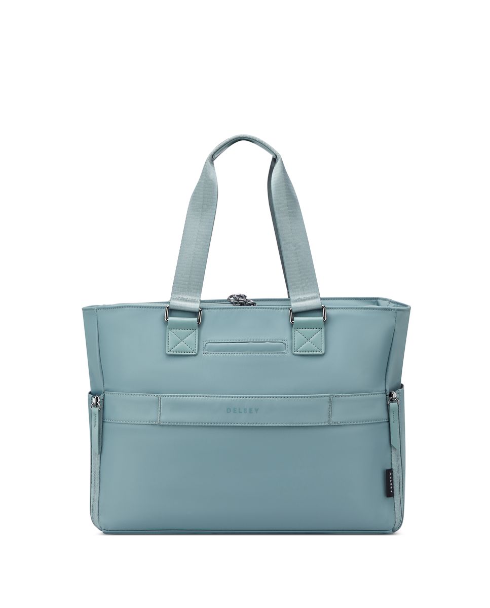 Imagen 5 de Bolsa de viaje victoire de poliéster reciclado compatible con sistema trolley - Delsey Paris - Verde grisáceo Verde grisáceo