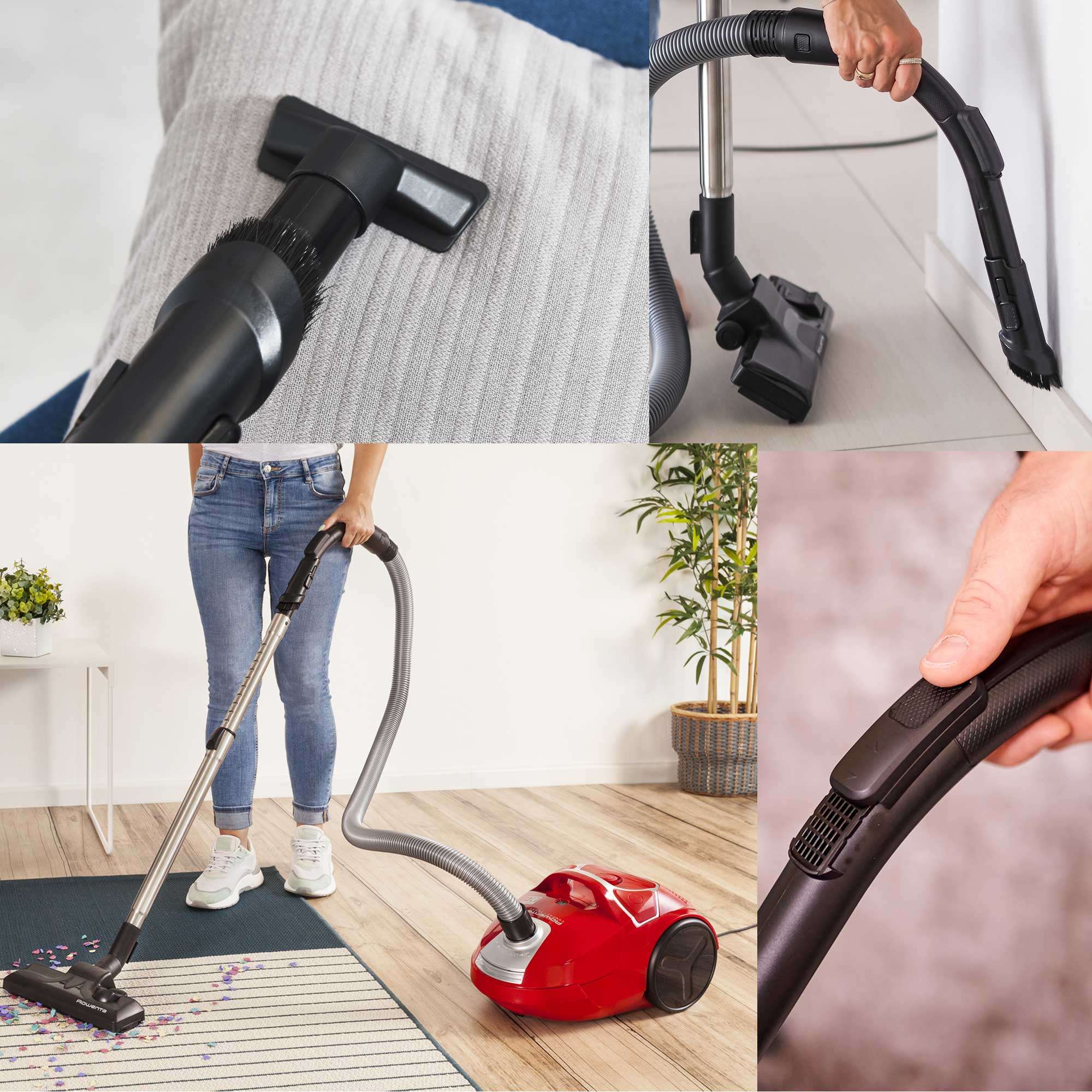 Aspirador con bolsa Rowenta RO395 Compact Power Motor - Azul / Negro Azul / Negro-4