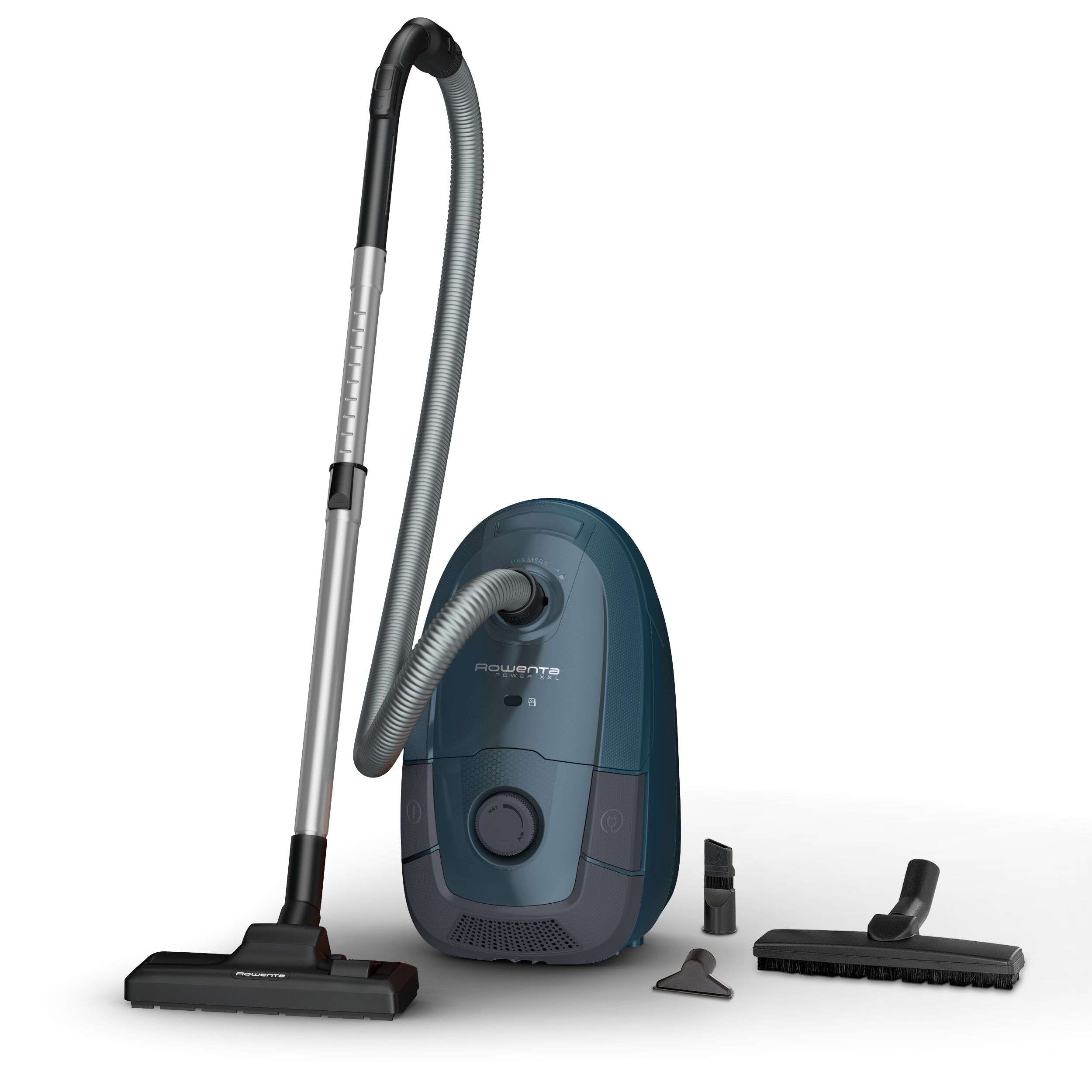 Imagen 0 de Aspiradora con bolsa Rowenta Power XXL RO312 de bajo consumo 900 W, gran capacidad 4,5 L, 2 niveles de filtración Azul
