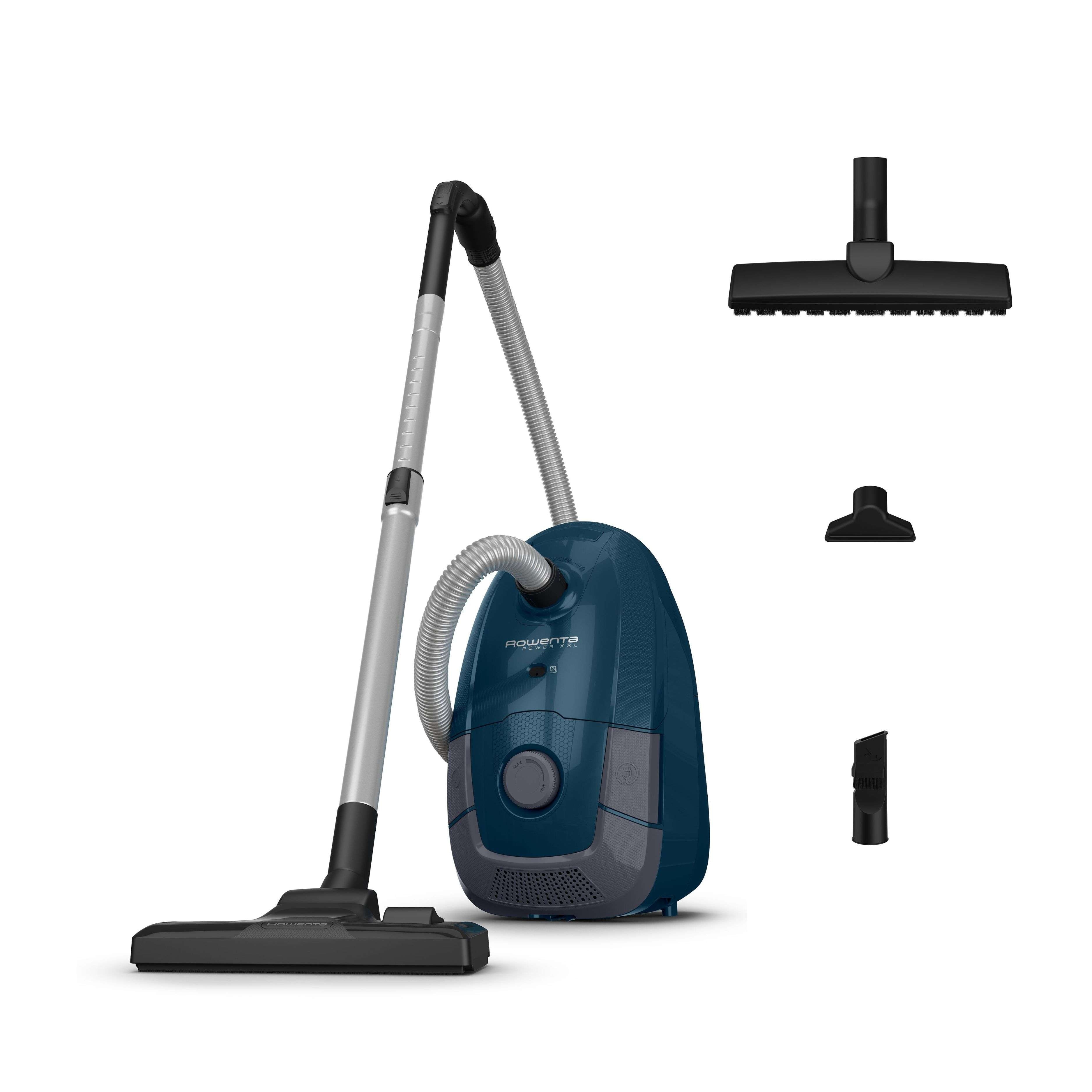 Aspiradora con bolsa Rowenta Power XXL RO312 de bajo consumo 900 W, gran capacidad 4,5 L, 2 niveles de filtración - Azul Azul-6