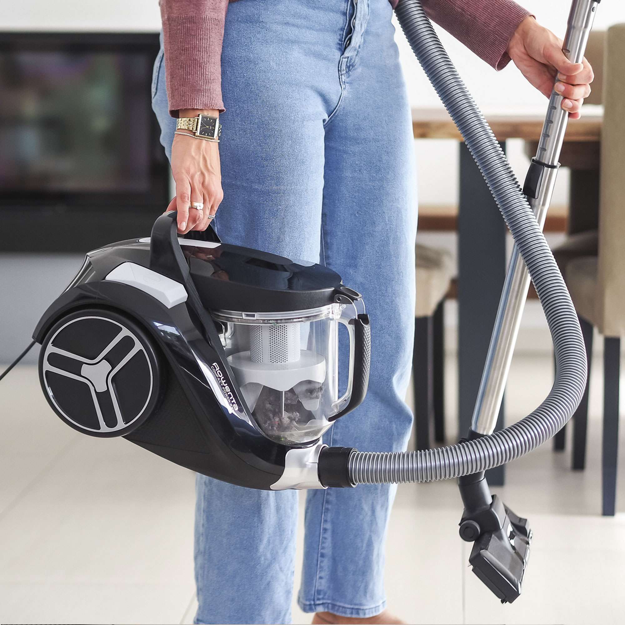 Aspirador sin bolsa Rowenta RO4B36 Compact Power XXL - Negro Negro-3
