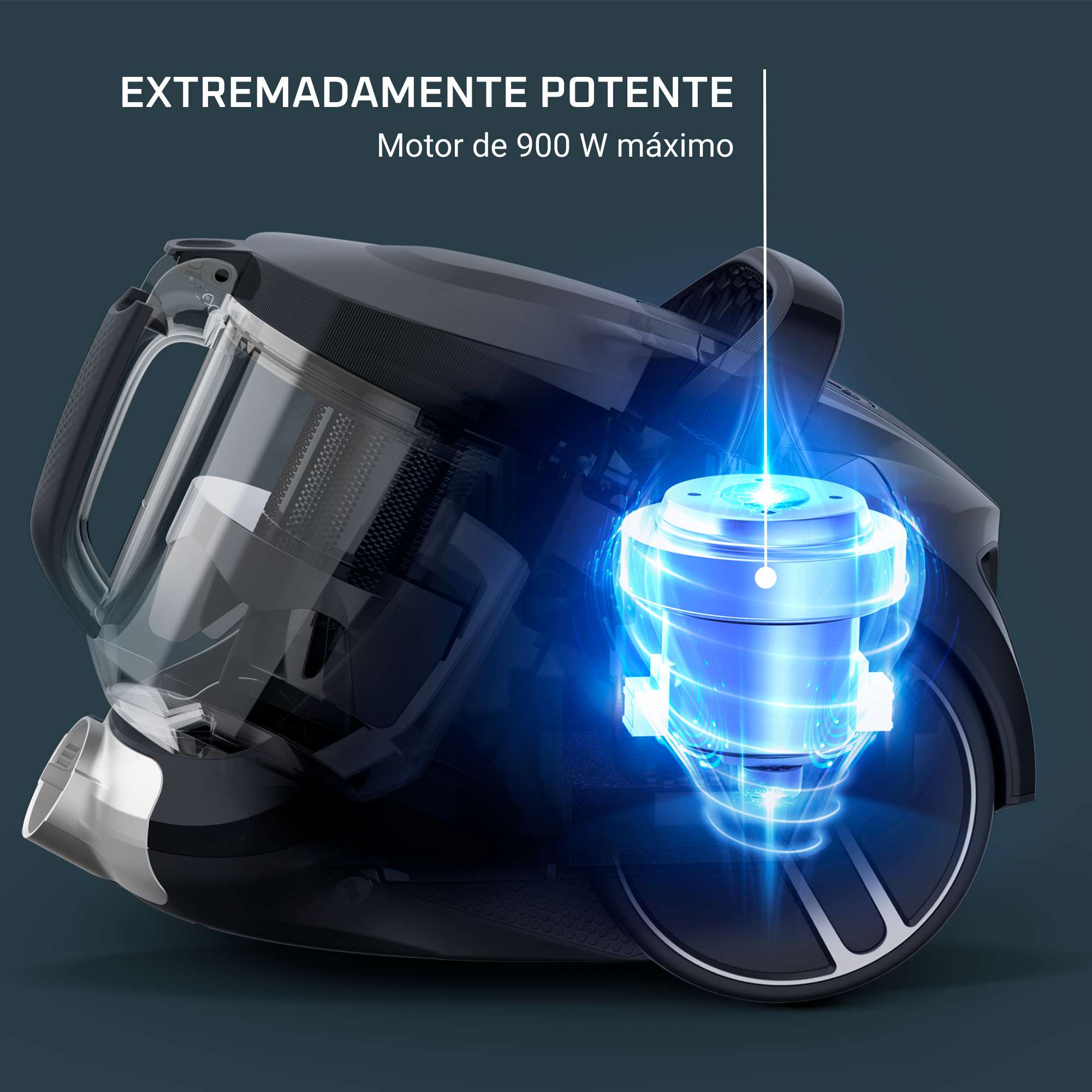 Aspirador sin bolsa Rowenta RO4B36 Compact Power XXL - Negro Negro-5