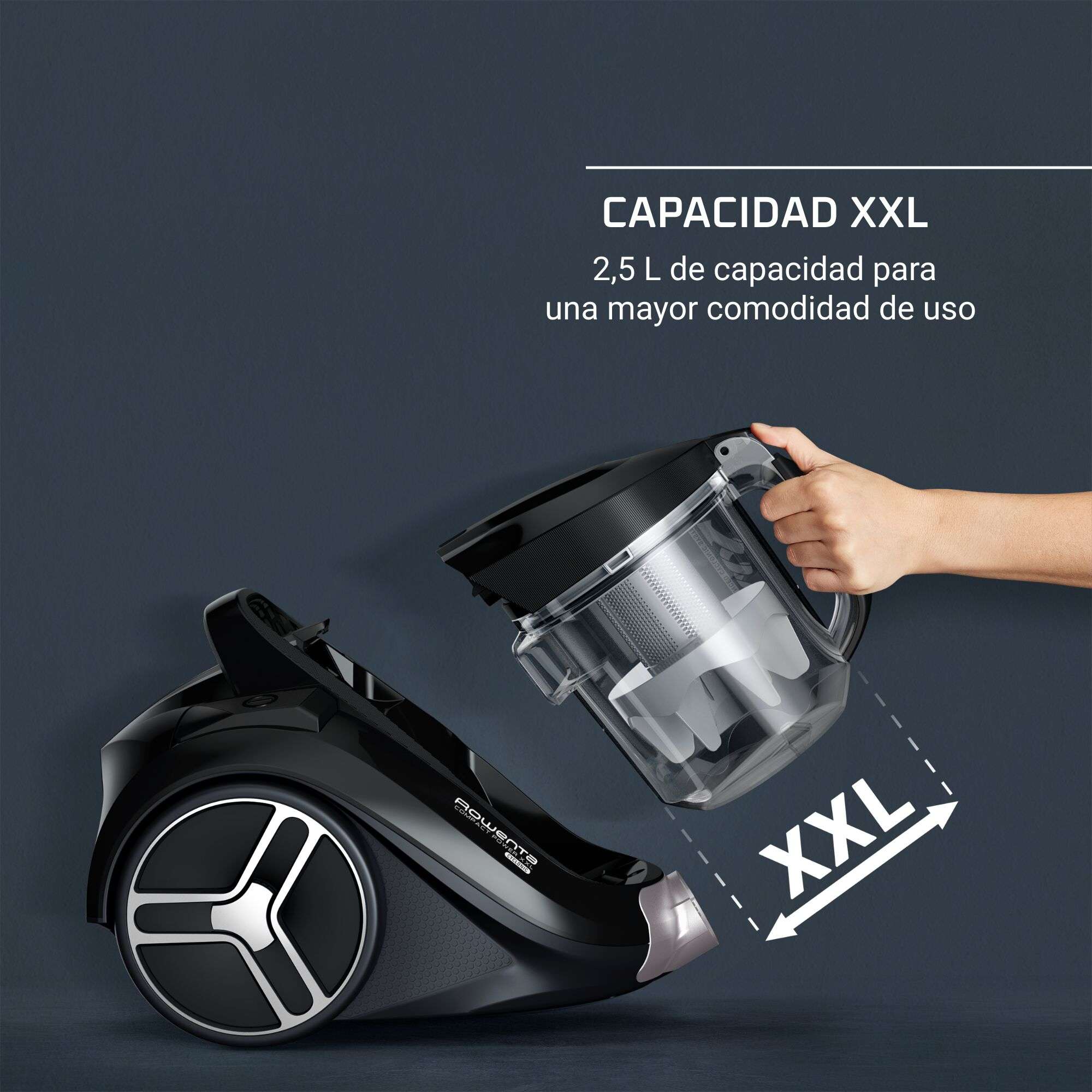 Aspirador sin bolsa Rowenta RO4B36 Compact Power XXL - Negro Negro-6