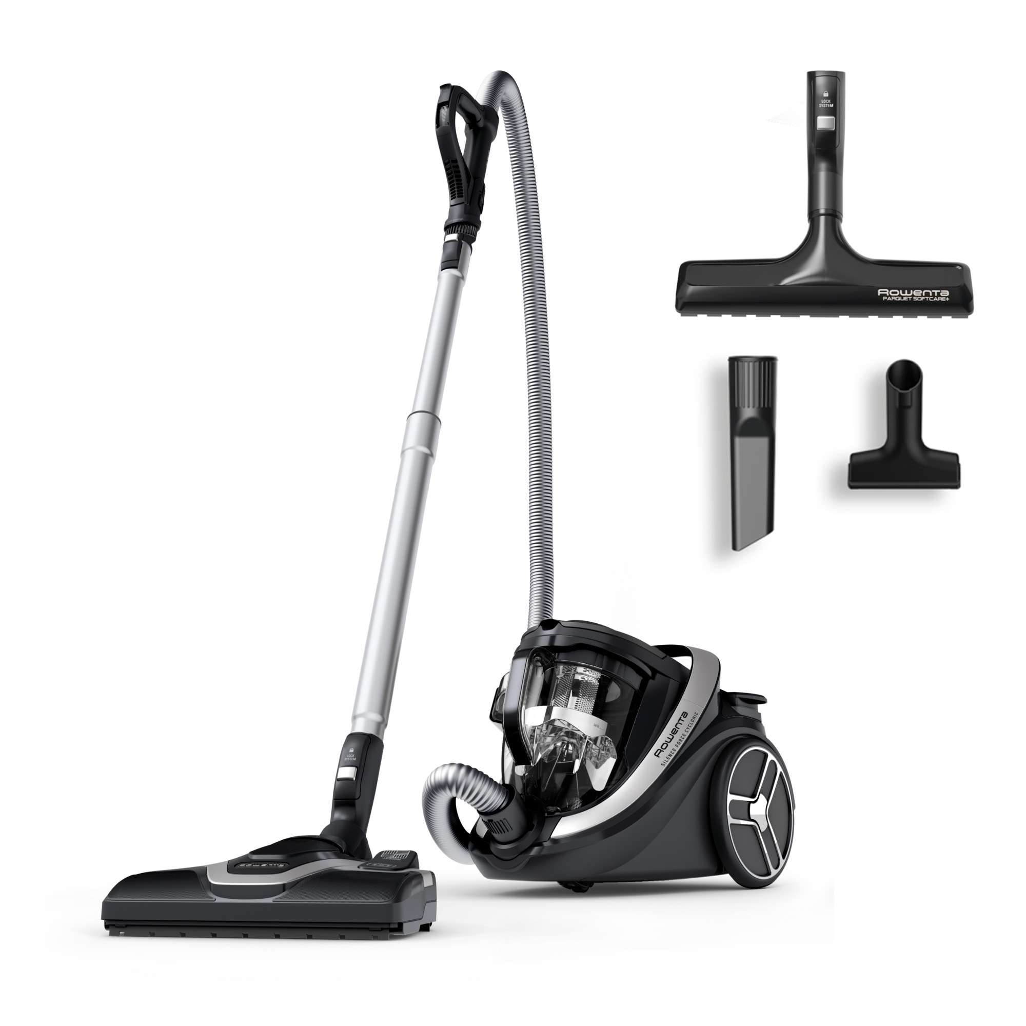 Aspirador Rowenta Silence Force Cyclonic Effitech RO7936 silenciosa - Negro Negro-1