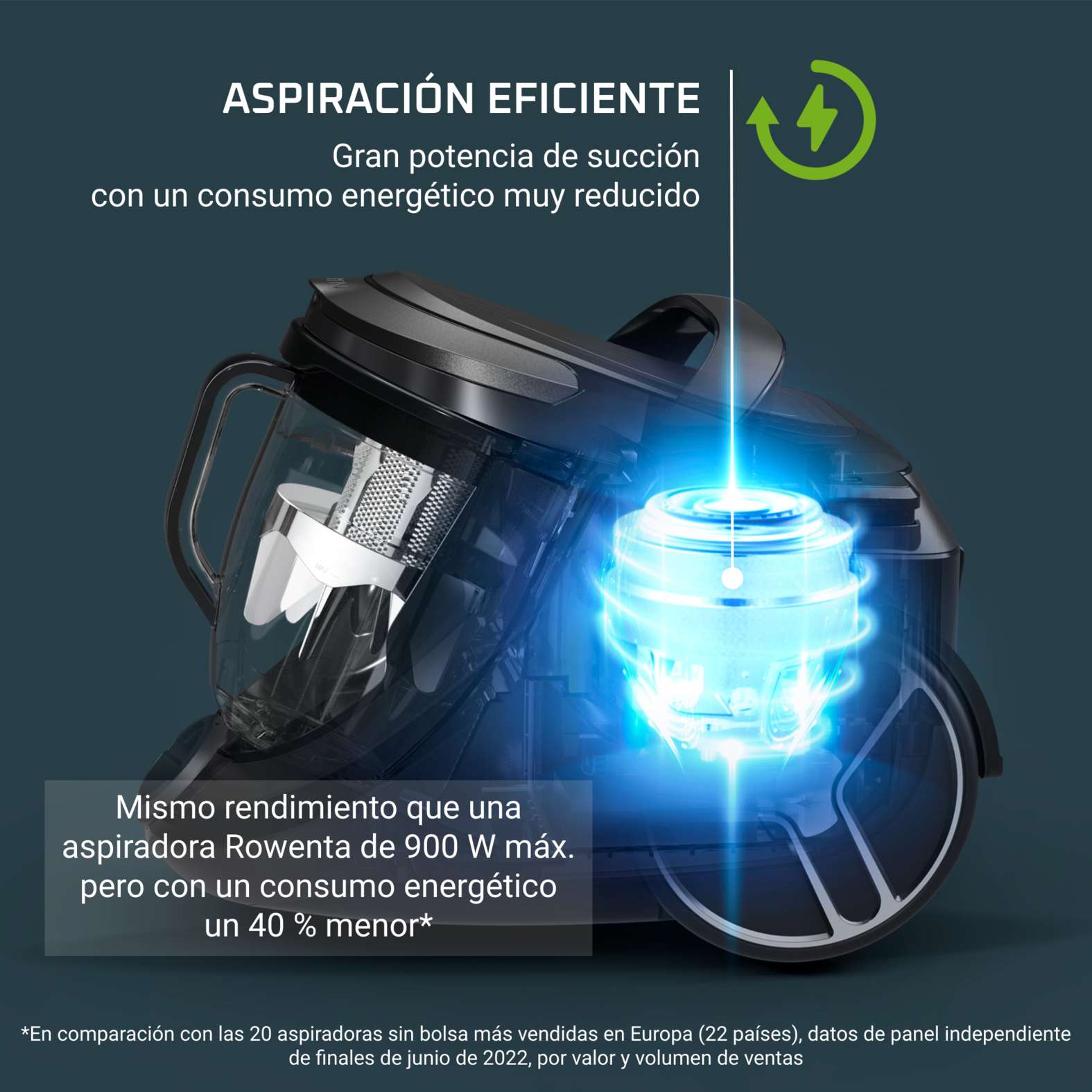 Aspirador Rowenta Silence Force Cyclonic Effitech RO7936 silenciosa - Negro Negro-3