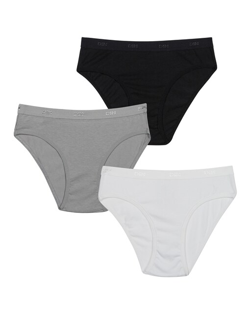 Imagen 0 de Pack de 3 braguitas de niña de algodón con cintura elástica