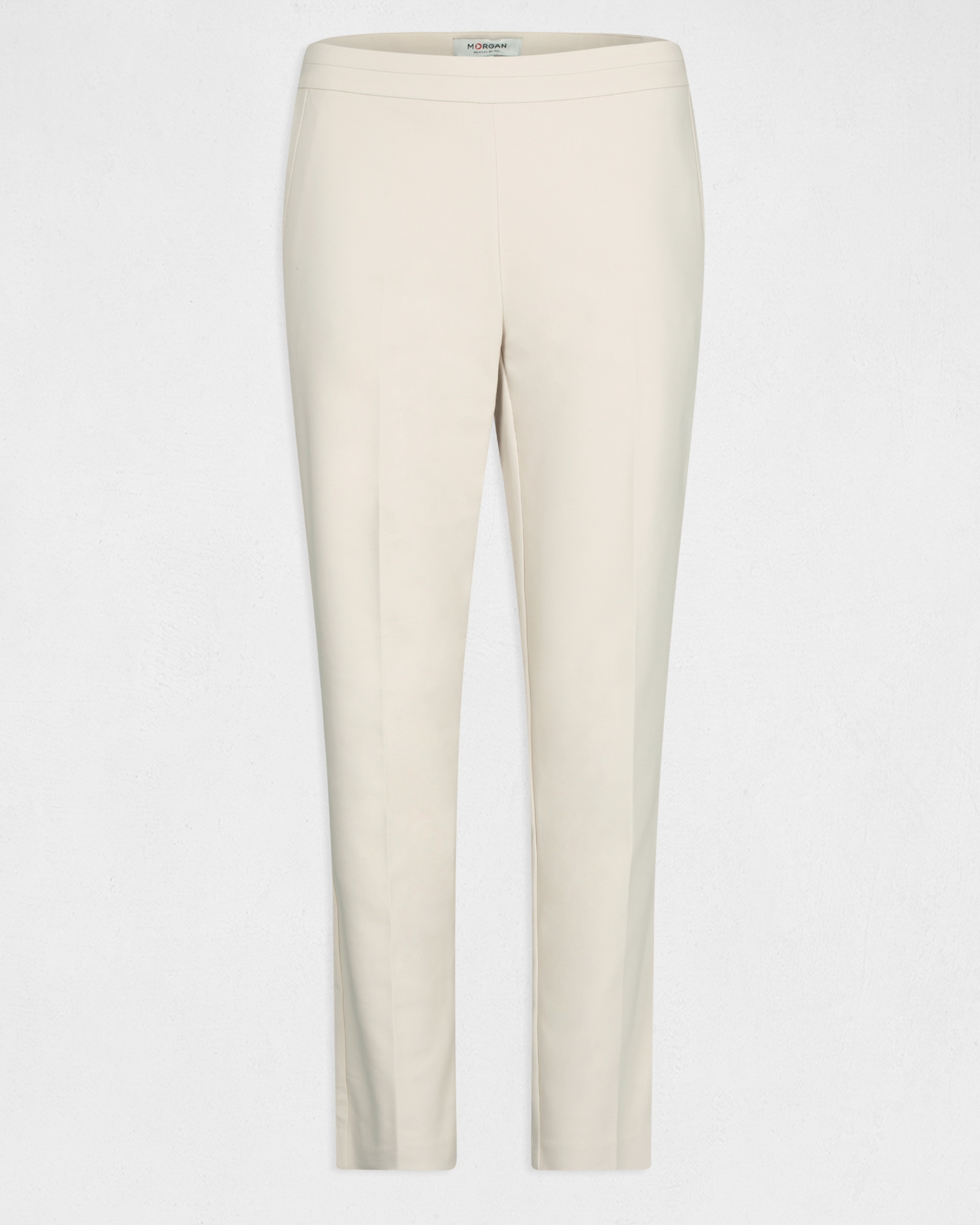 Pantalón de mujer cigarette estilo corto - Crema Crema-4