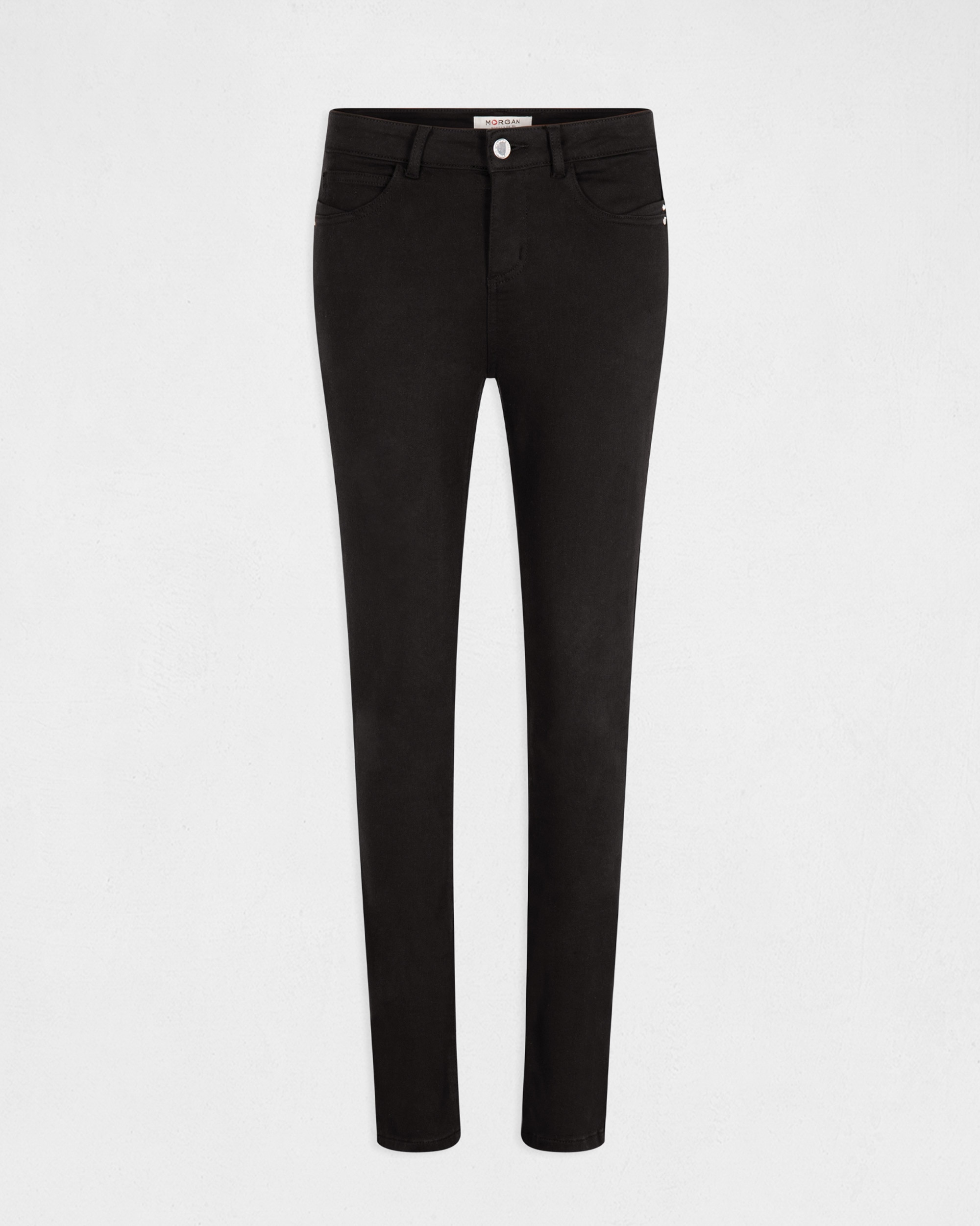 Pantalón de mujer slim talle estándar - Negro Negro-6