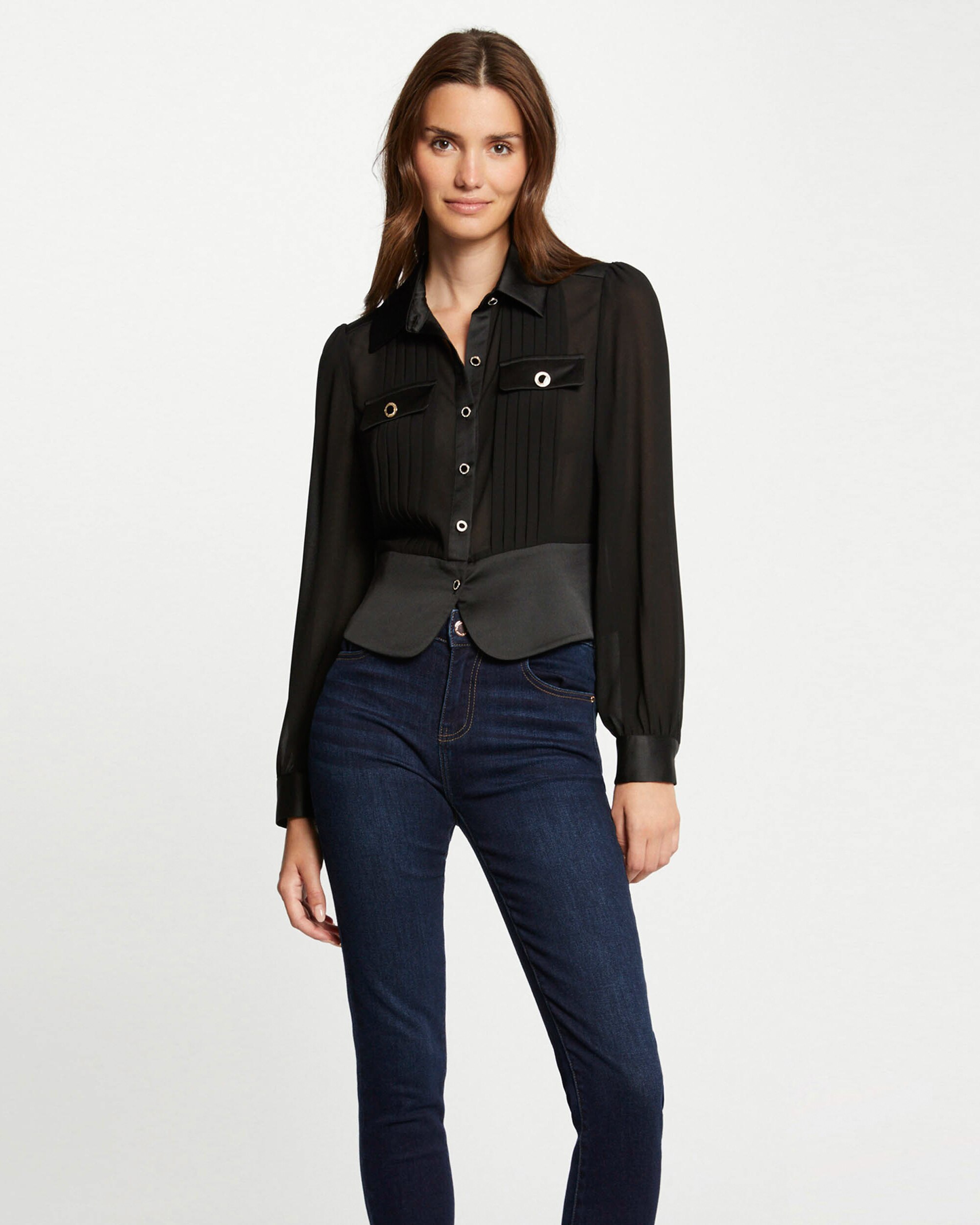 blusas manga larga el corte ingles