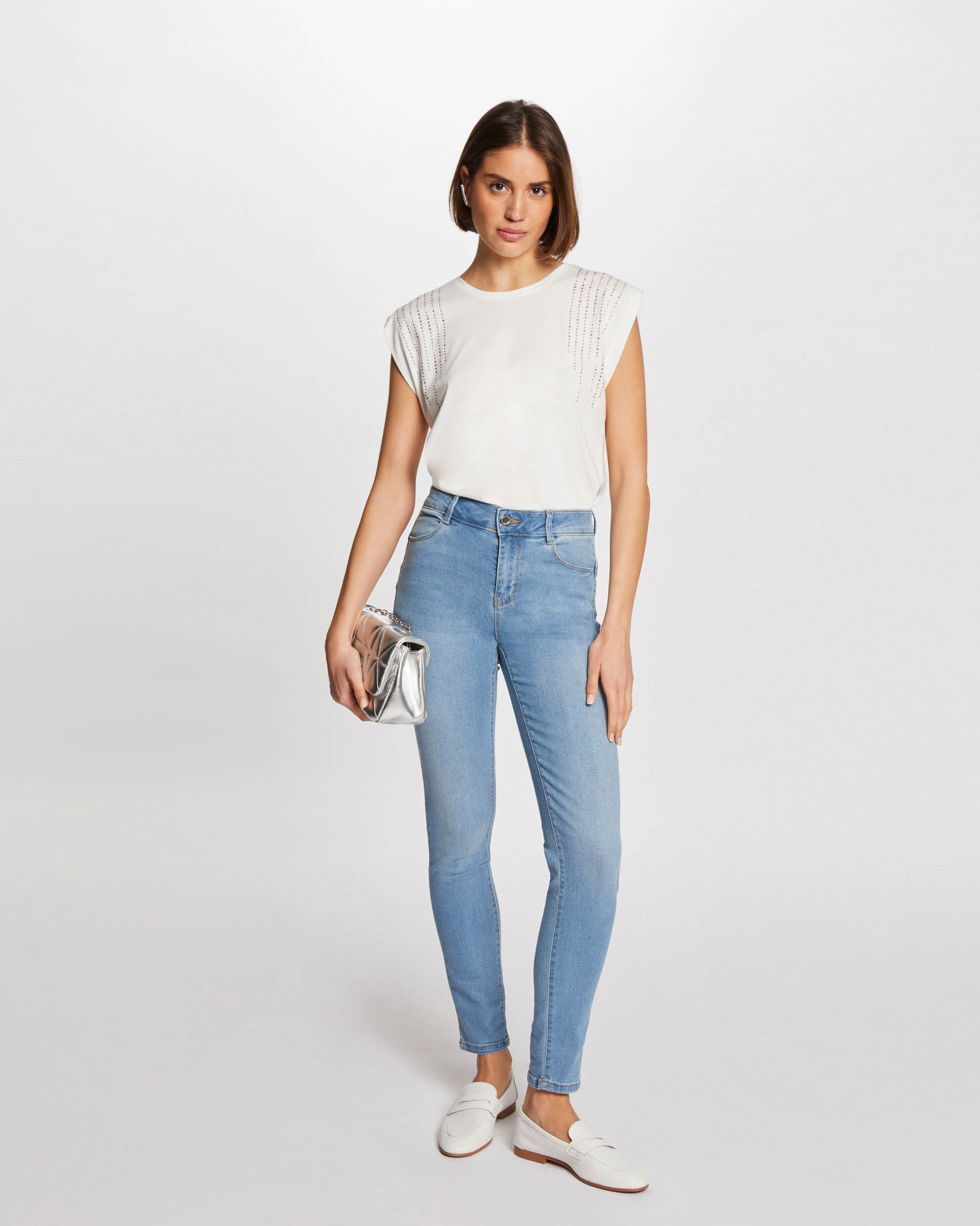Morgan - Vaquero de mujer slim talle estándar.