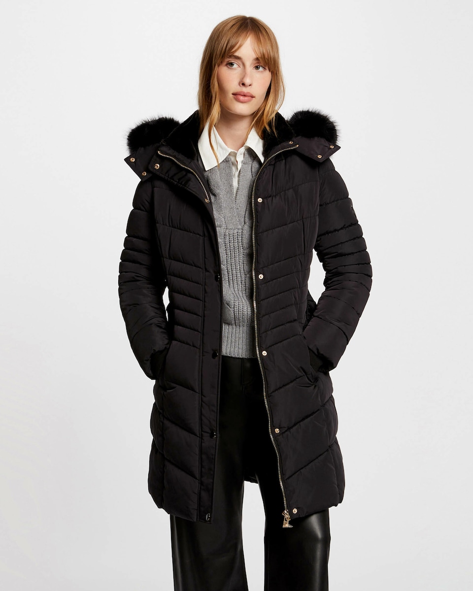 Plumífero de mujer largo con capucha · Morgan · El Corte Inglés