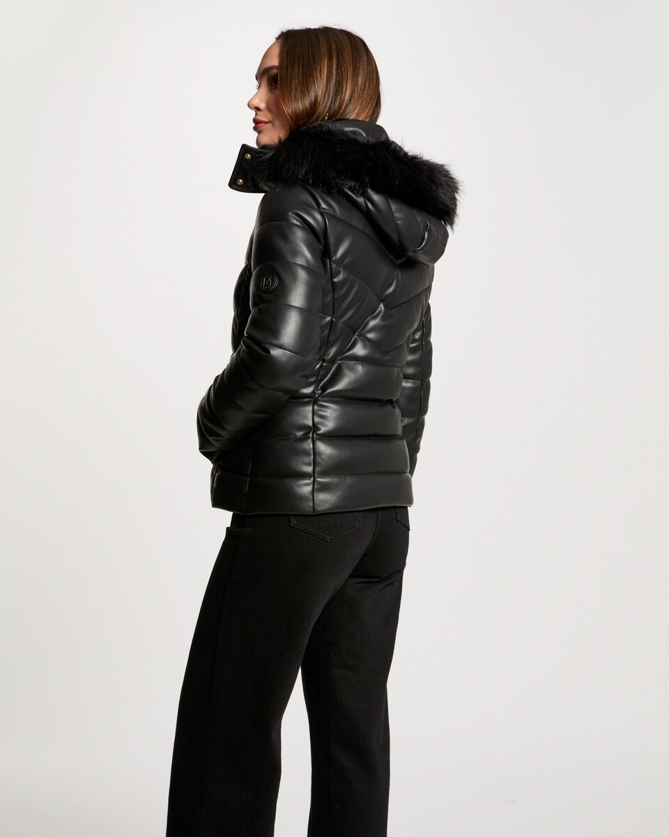 Abrigos Morgan Plumifero Mujer Morgan Plumón De Mujer Cuero