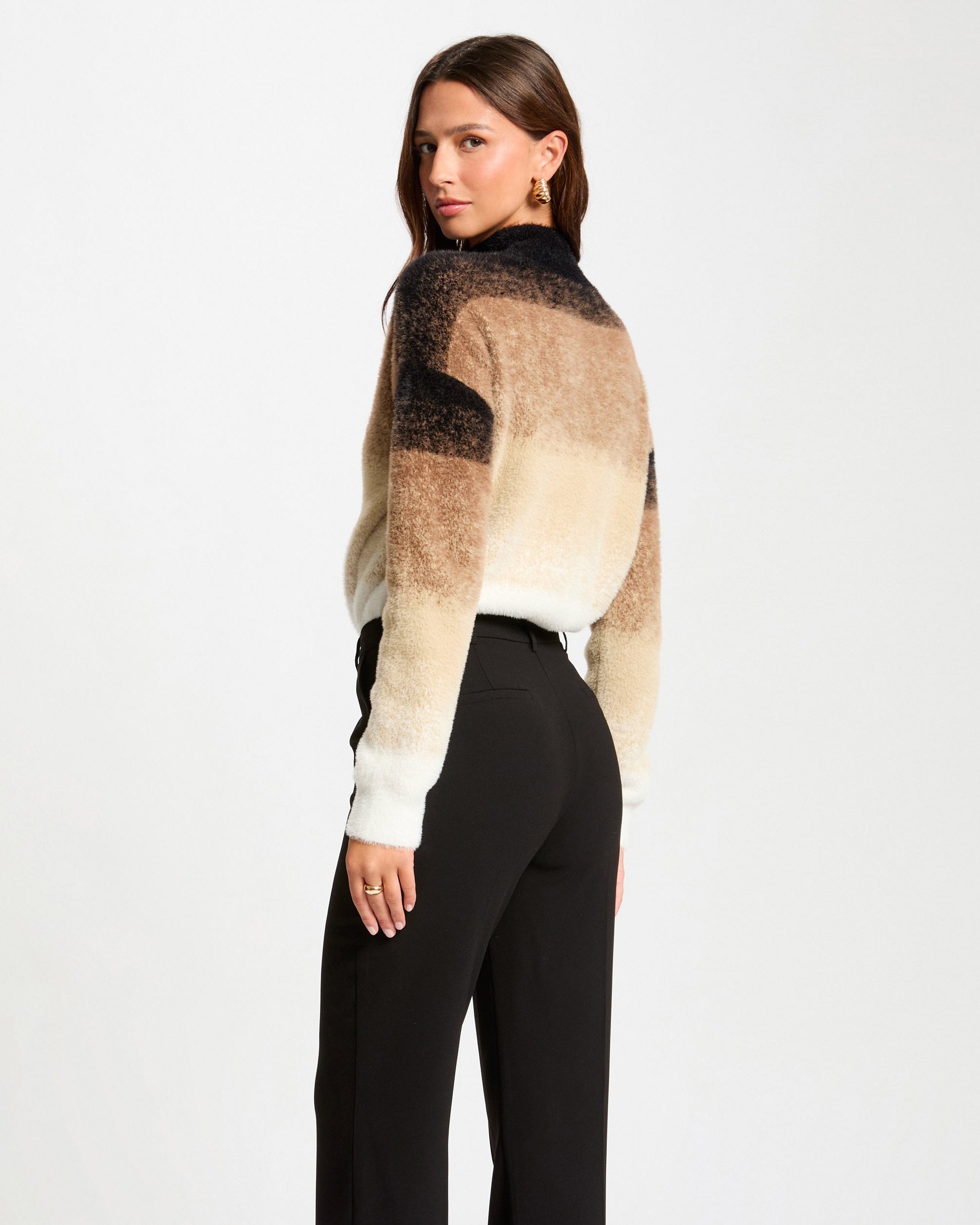 Jersey de mujer con cuello alto - Morgan - Multicolor Multicolor-2
