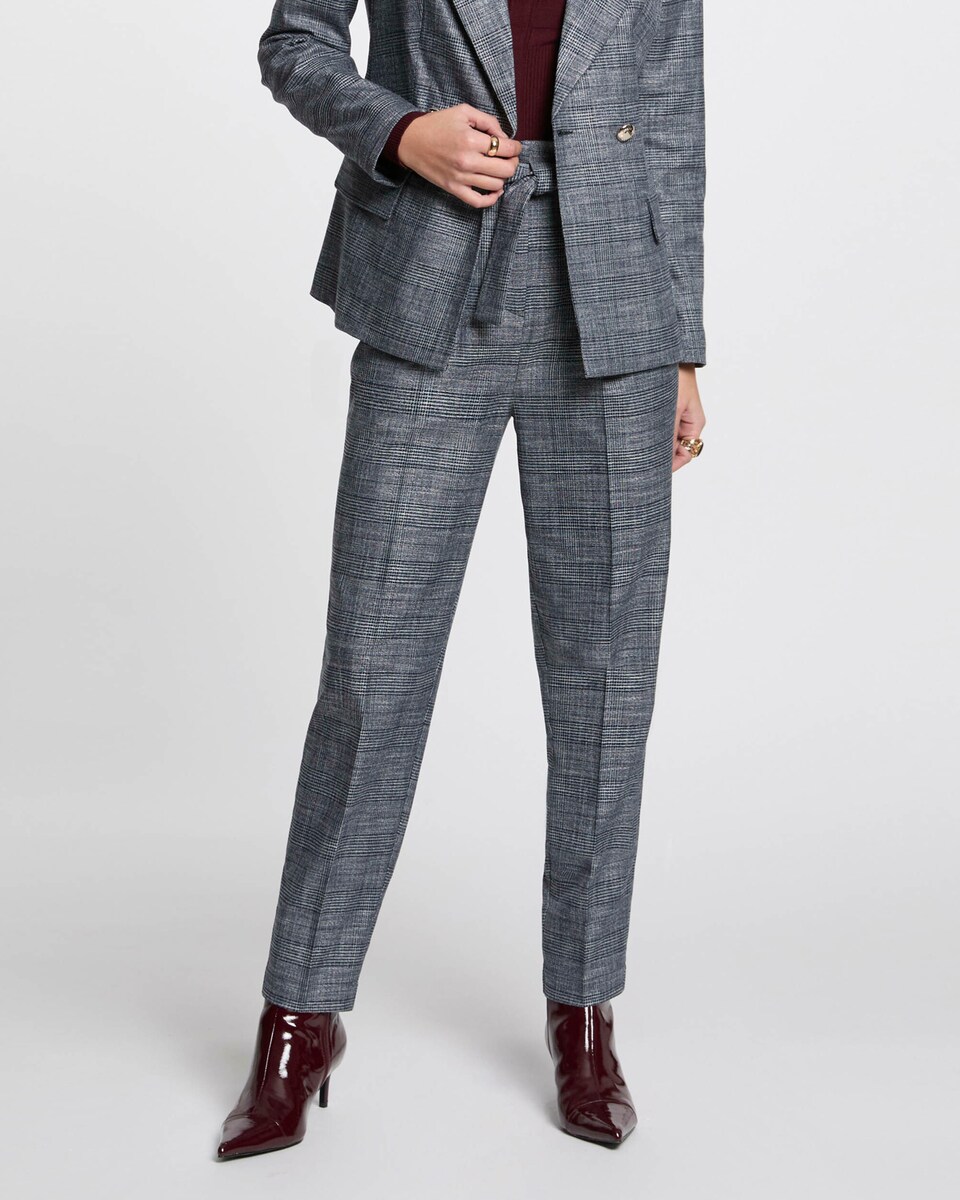 Pantalon Gris Cuadros Mujer Pantalones De Vestir Mujer Cuadros Top