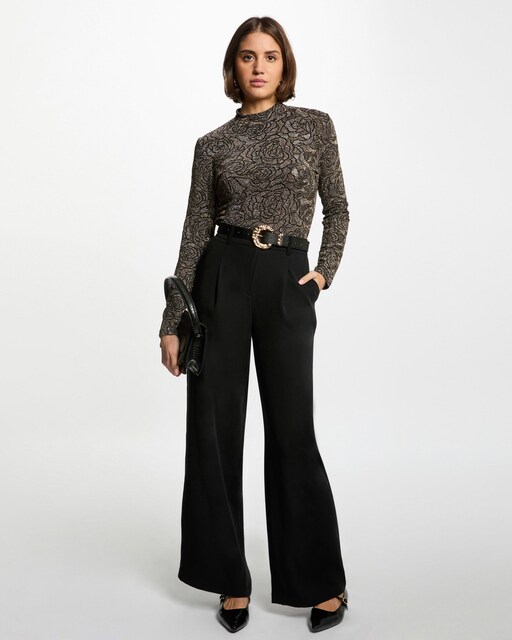 Imagen 0 de Pantalón de campana de mujer flare holgado