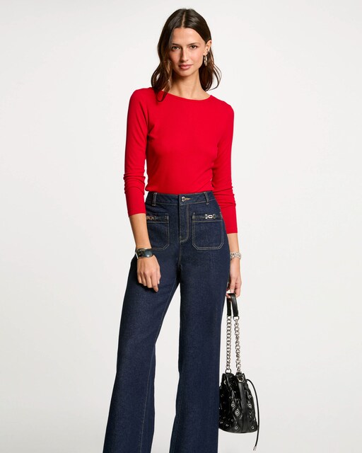 Camiseta Tommy Hilfiger Mujer Camiseta MORGAN Para Mujer Manga