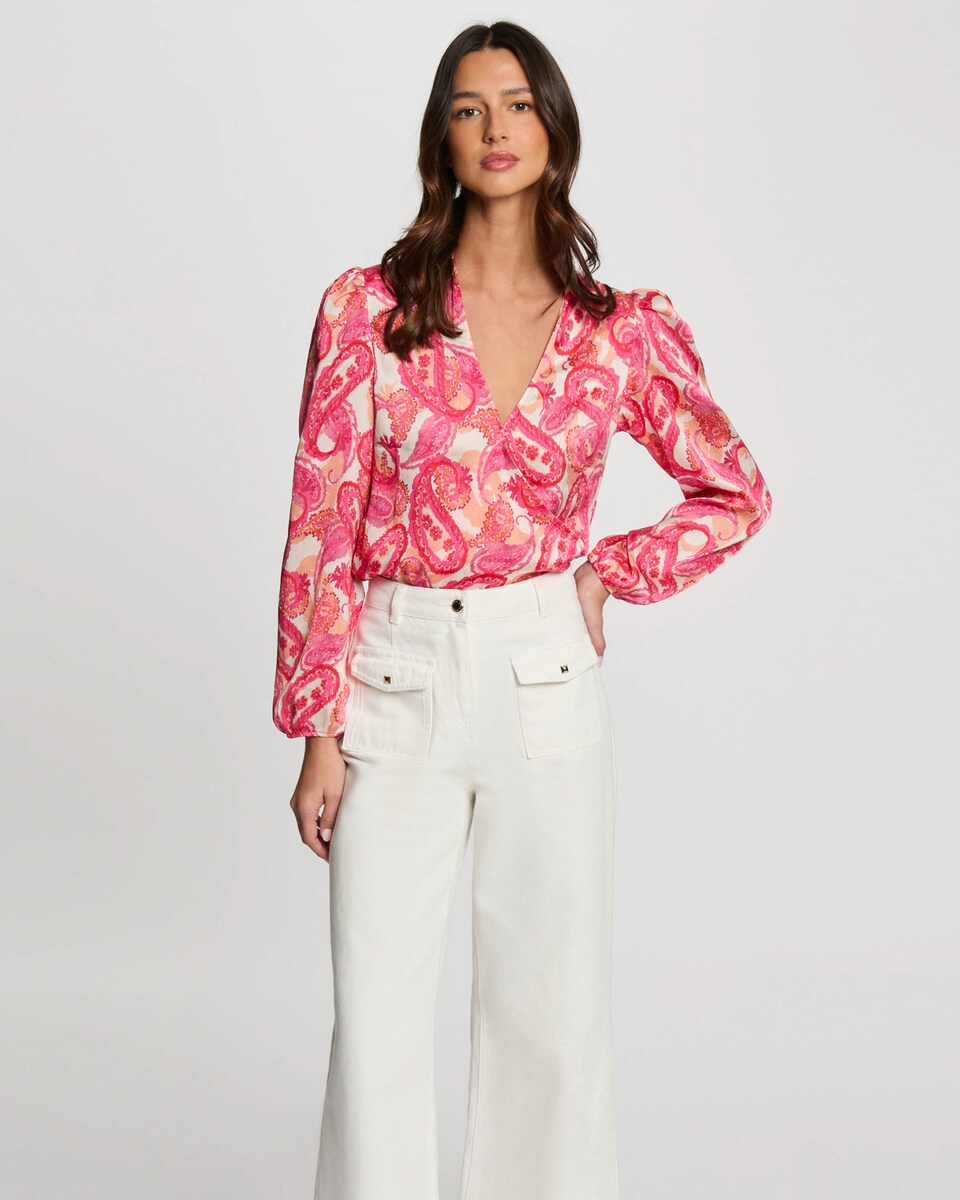 Blusa Estampada Camisas Y Blusas Bimba Y Lola Camisa Estampado