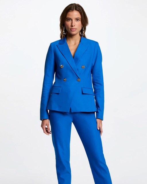 Imagen 0 de Blazer de mujer lisa con doble botonadura