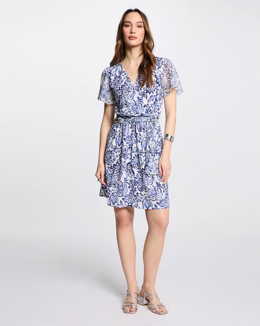 Imagen 0 de Vestido corto recto estampado