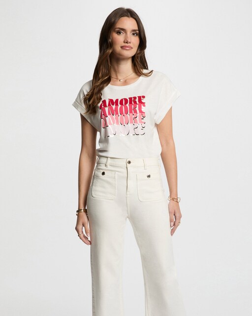 Imagen 0 de Camiseta de mujer de manga corta con mensaje
