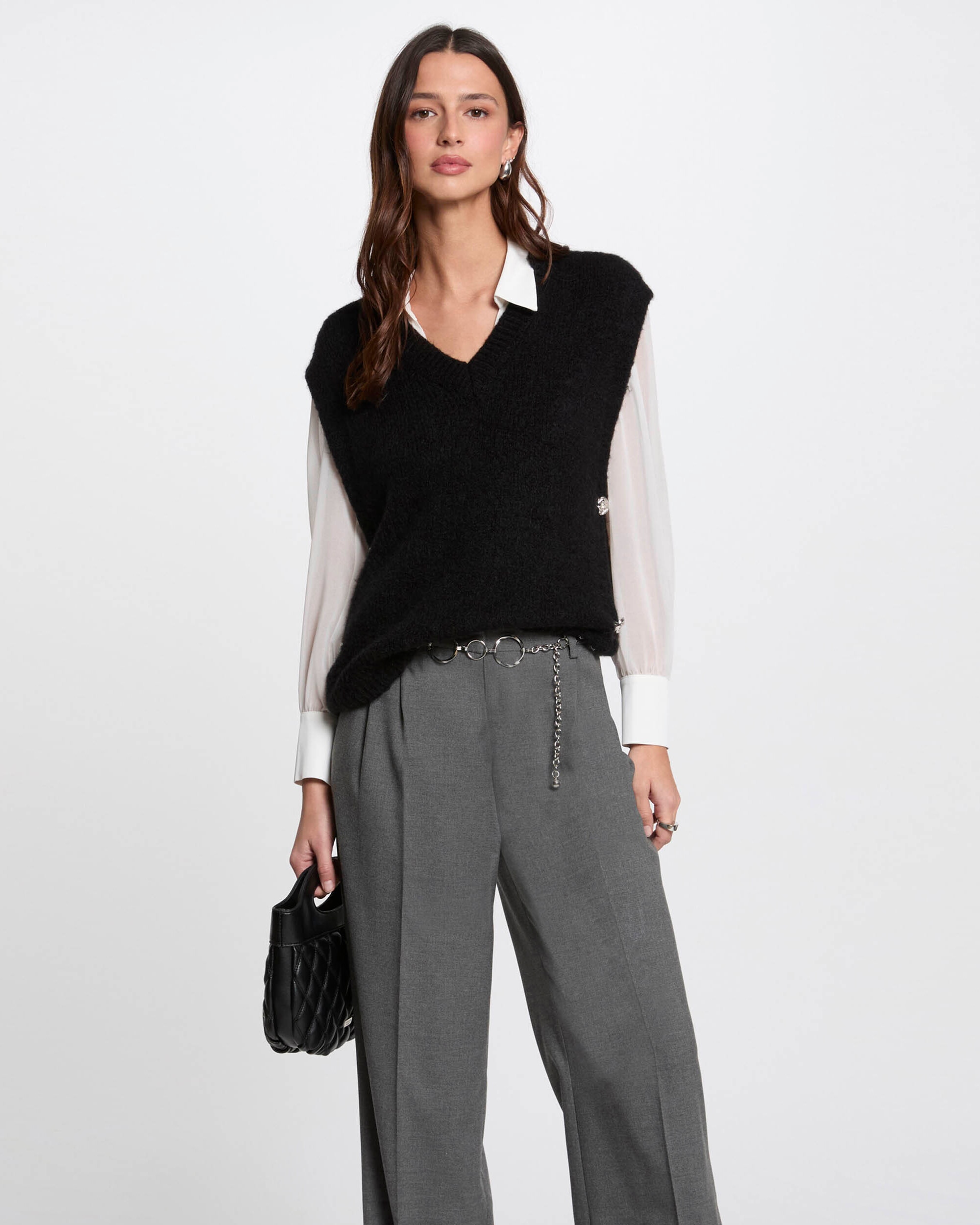 Morgan - Jersey de mujer sin mangas.