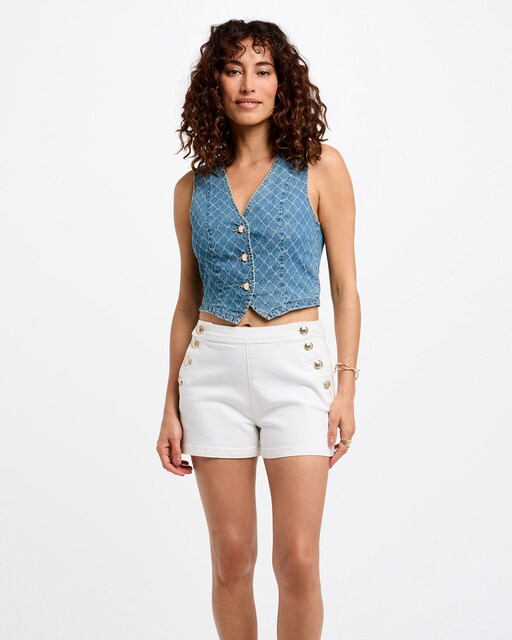 Imagen 0 de Chaleco de mujer vaquero sin mangas