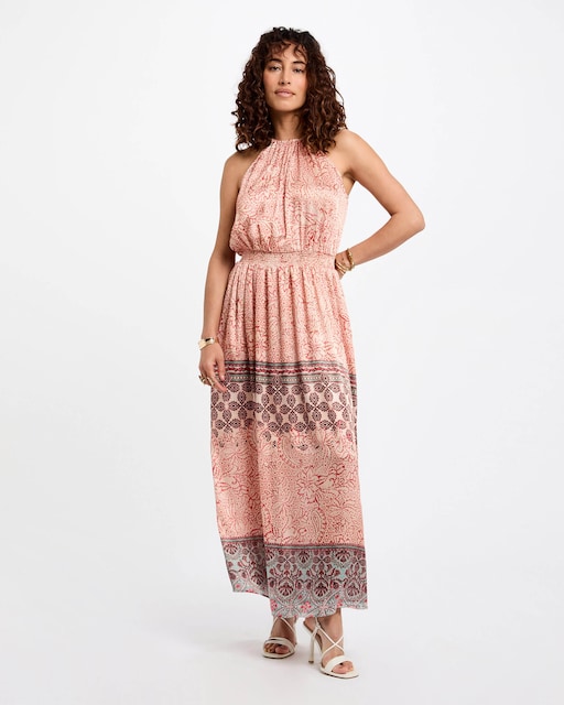Imagen 0 de Vestido largo recto estampado