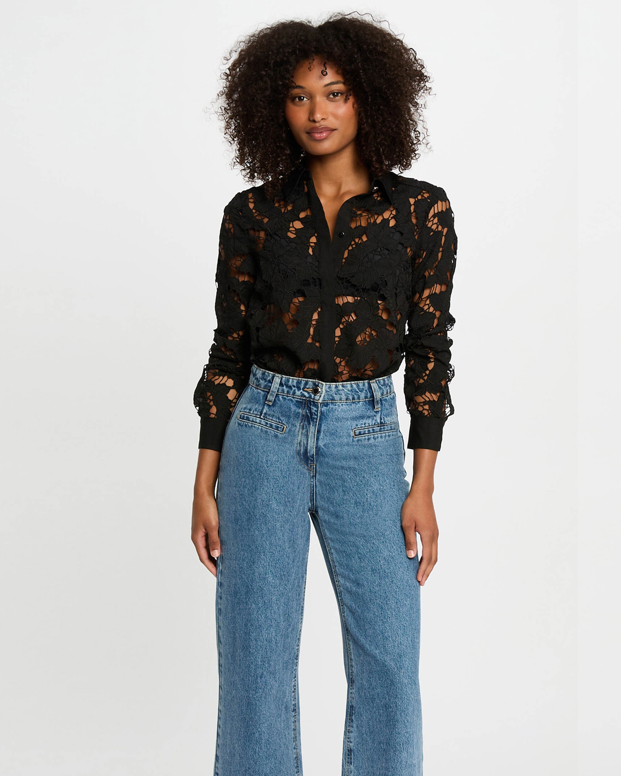 Morgan - Camisa de mujer manga larga.