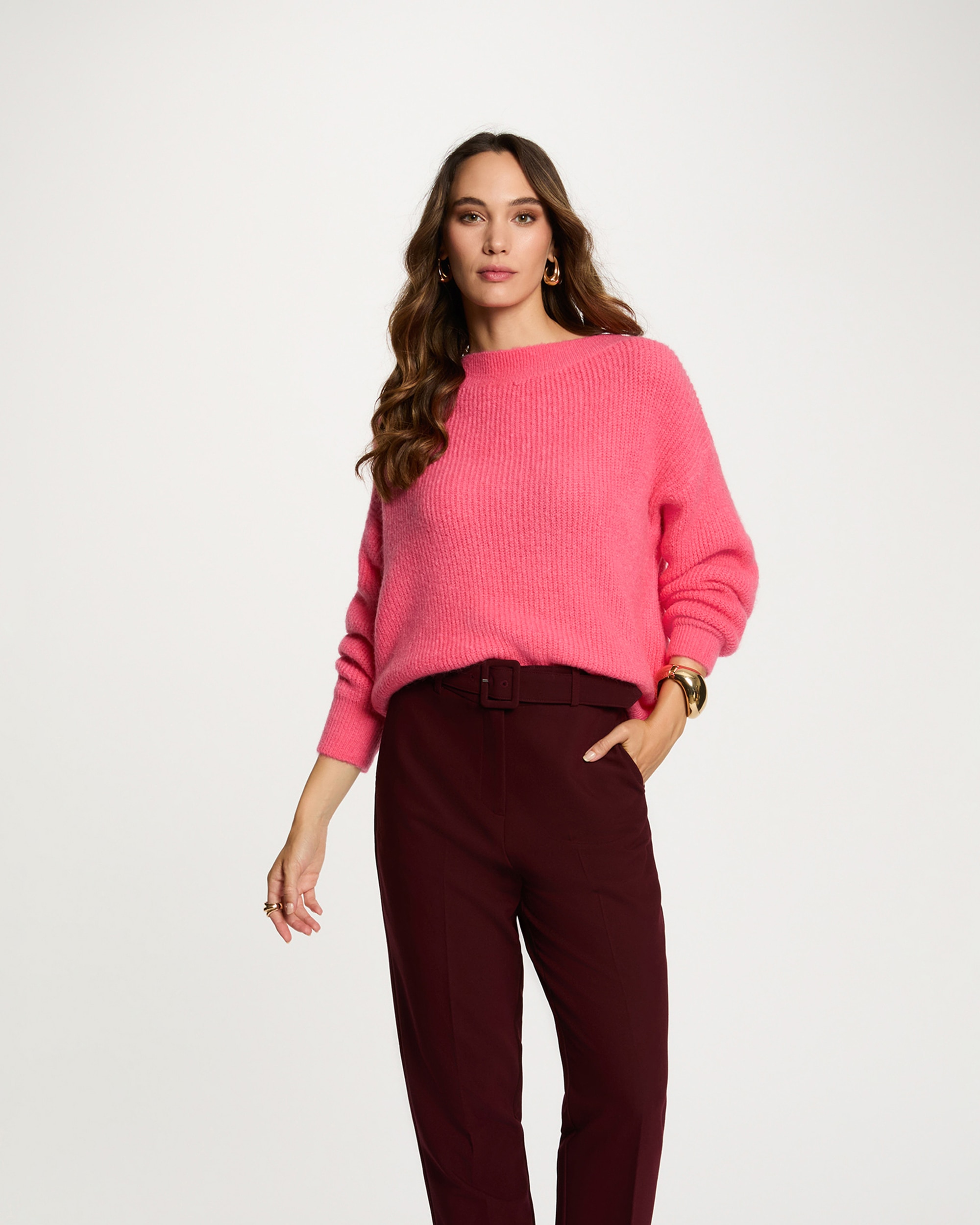 Morgan - Jersey de mujer cuello redondo.