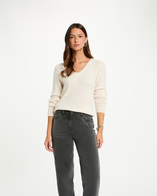 Imagen 0 de Jersey de mujer corto con cuello en v