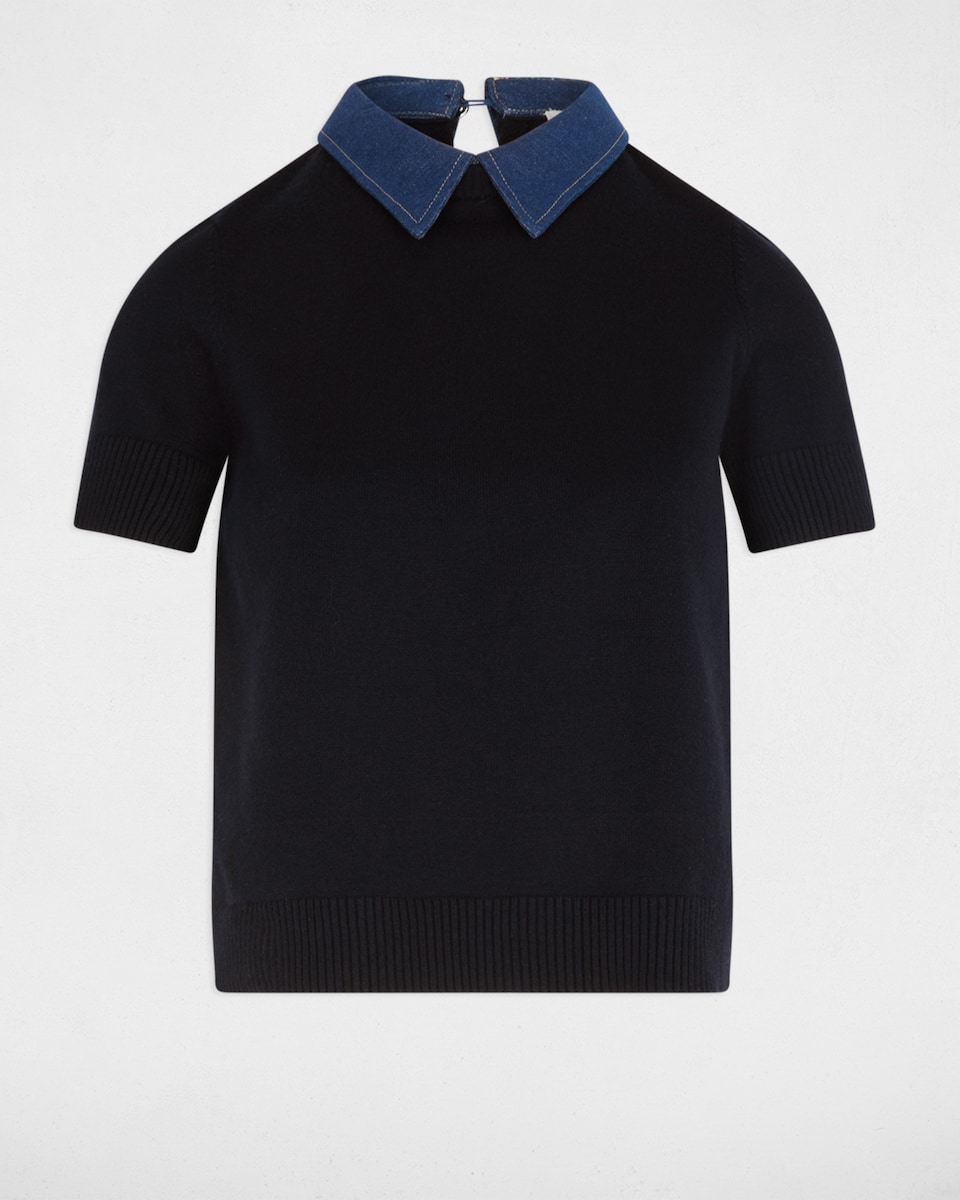 Jersey de mujer corto con cuello de camisa · Morgan · El Corte Inglés