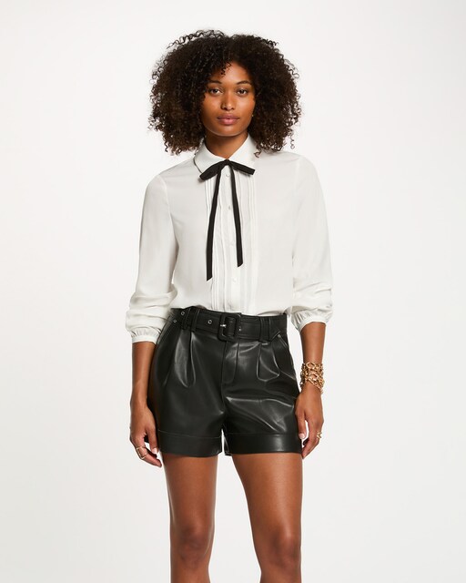 Imagen 0 de Blusa de mujer fluida con cuello claudine