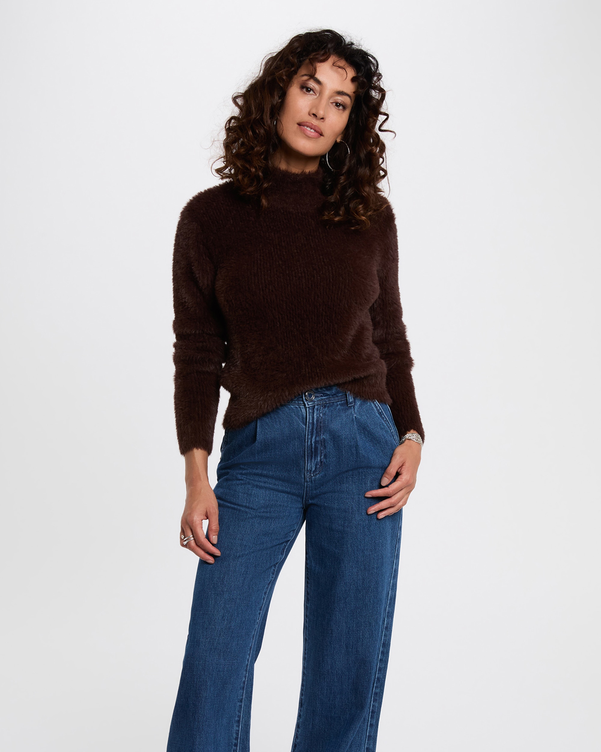 Morgan - Jersey de mujer corto ajustado.