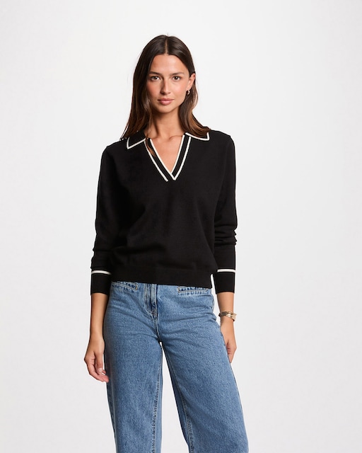 Imagen 0 de Jersey de mujer cuello polo