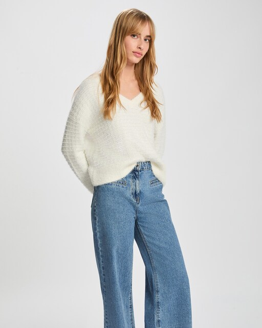 Imagen 0 de Jersey de mujer de punto fantasía