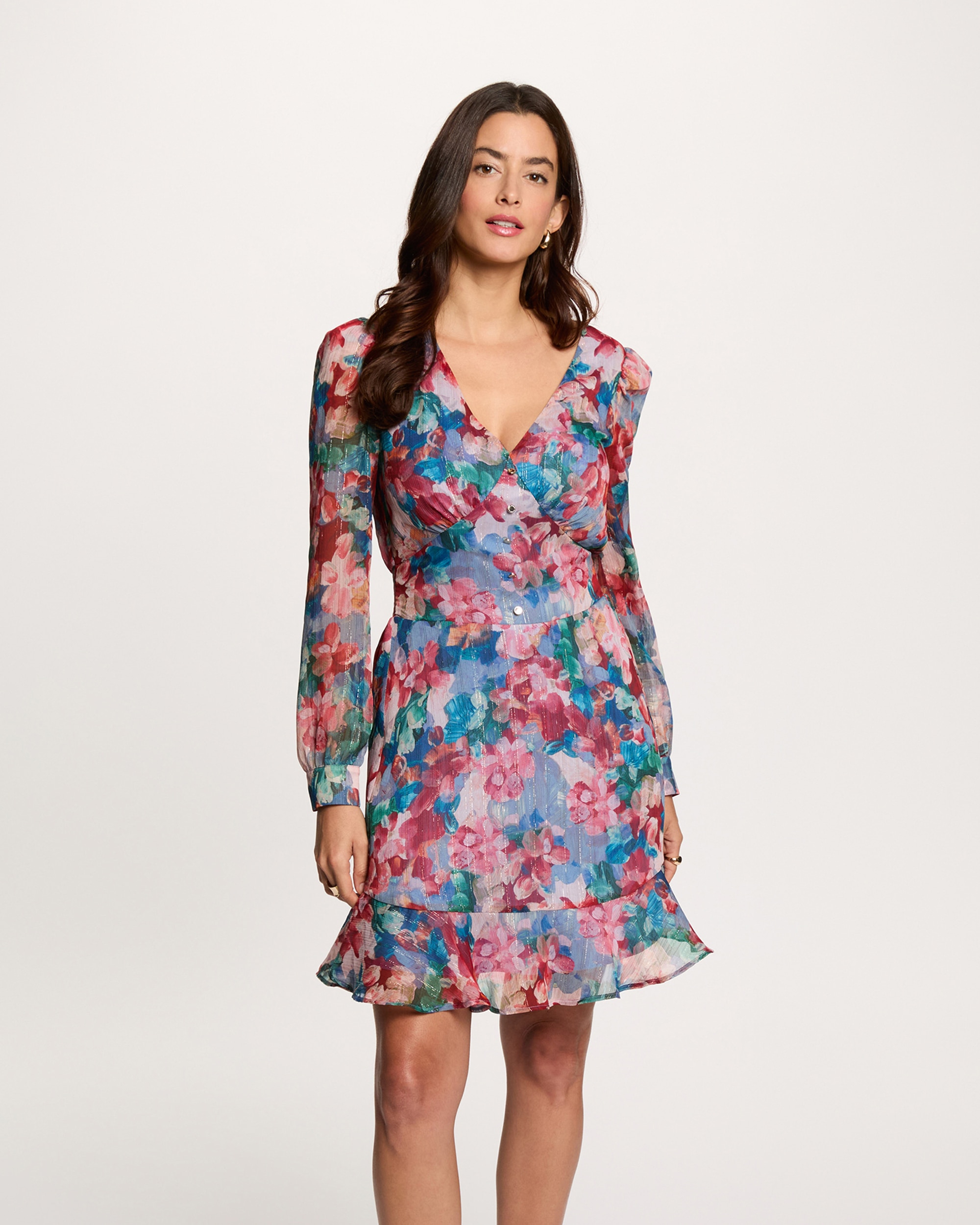 Vestido Largo Para Mujer Morgan - Cuello En V, Tirantes Laterales Abiertos, Corte Recto Y Elegante