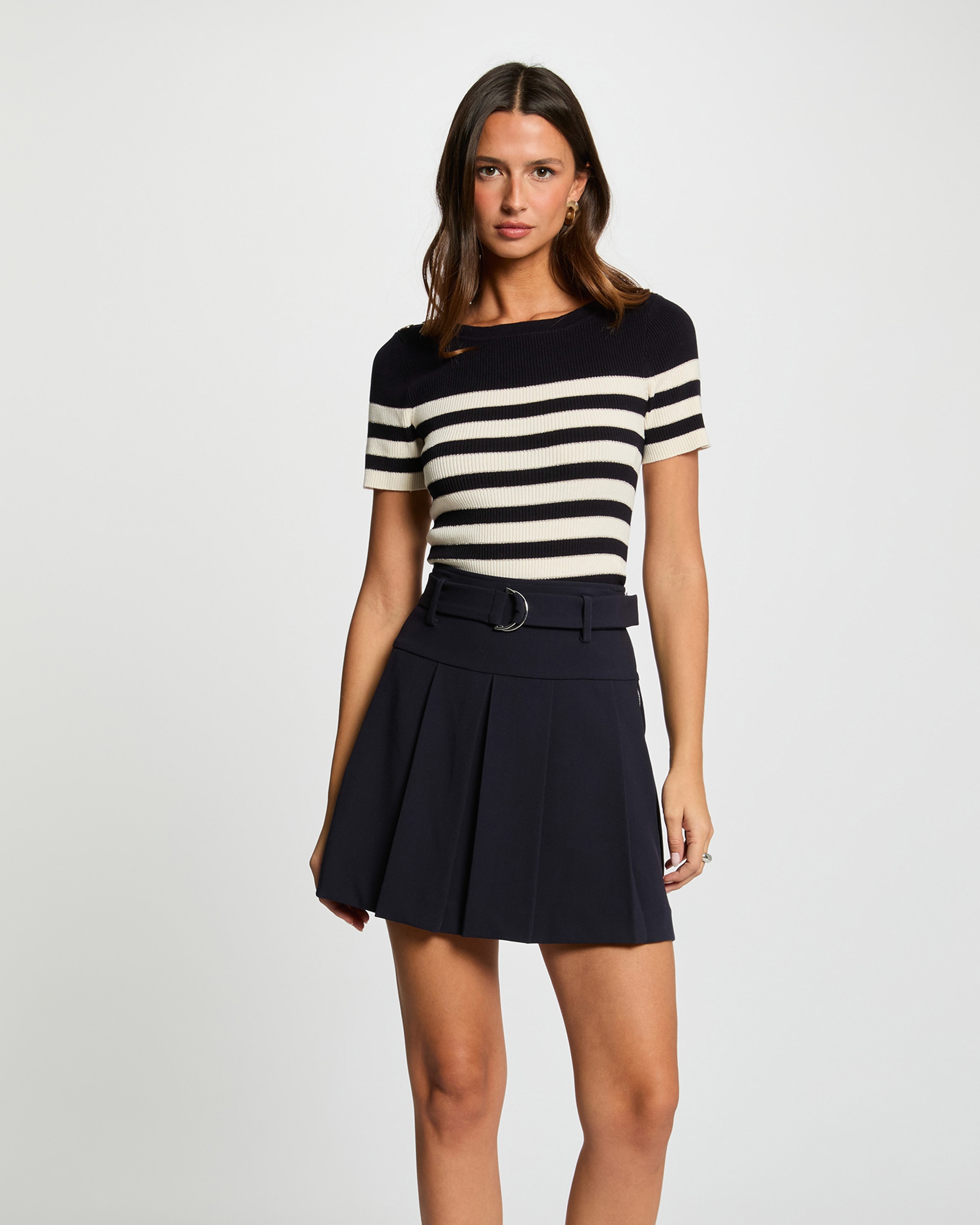 Morgan - Jersey de mujer cuello redondo rayas.