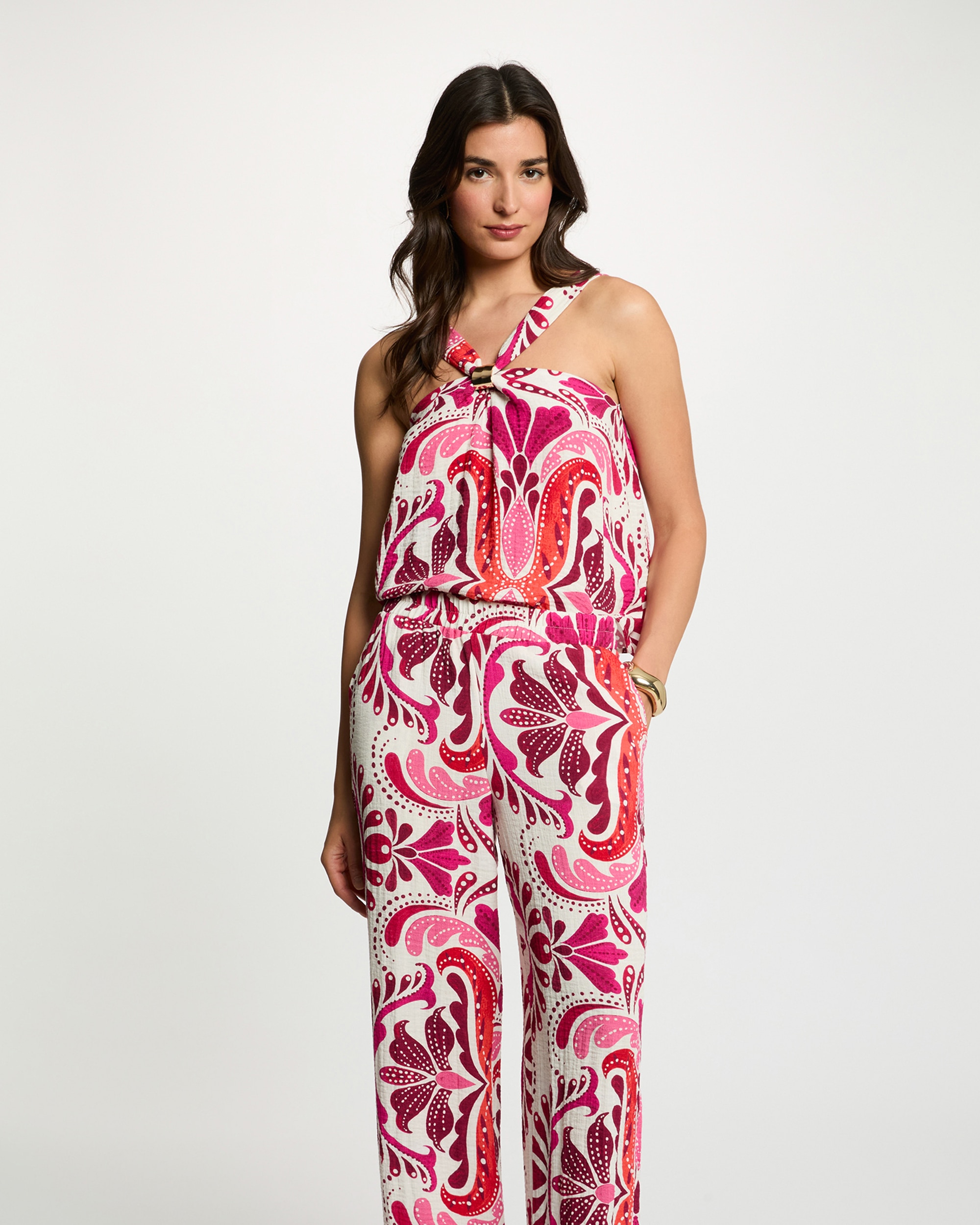 Top de mujer con escote pico de lazo - Morgan - Multicolor Multicolor-1