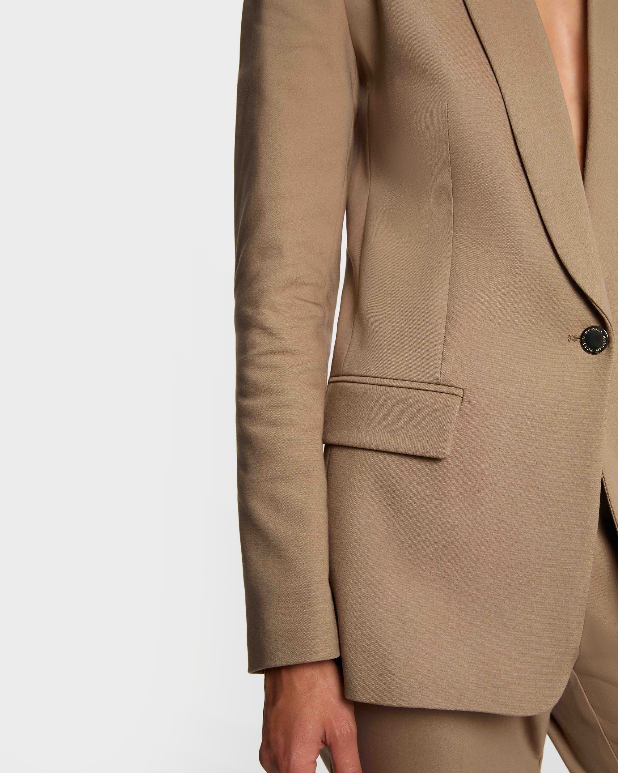 Blazer de mujer con bolsillos italianos - Morgan - Beige Camel-4