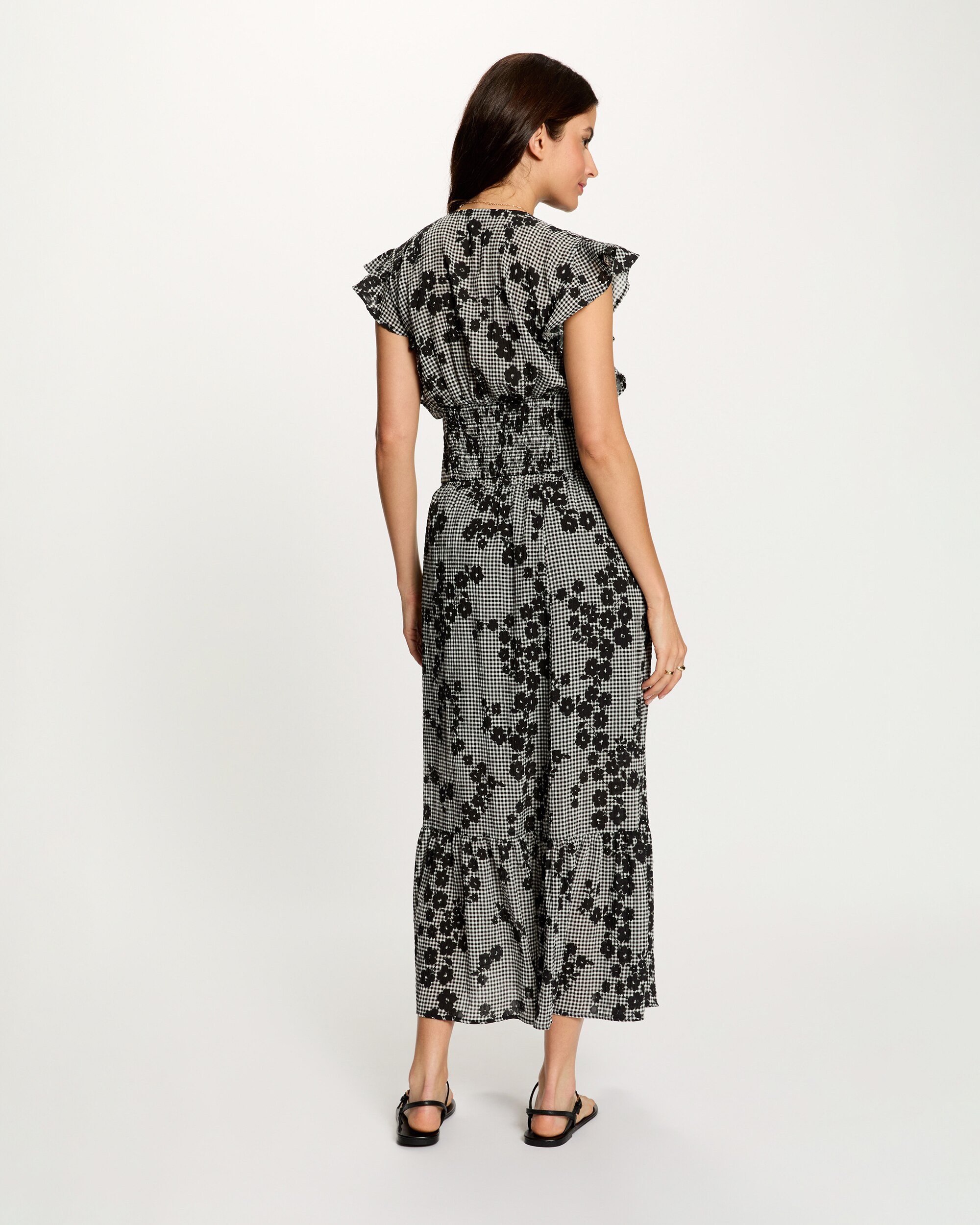 Camisa de mujer estampada con escote pico - Morgan - Multicolor Multicolor-2