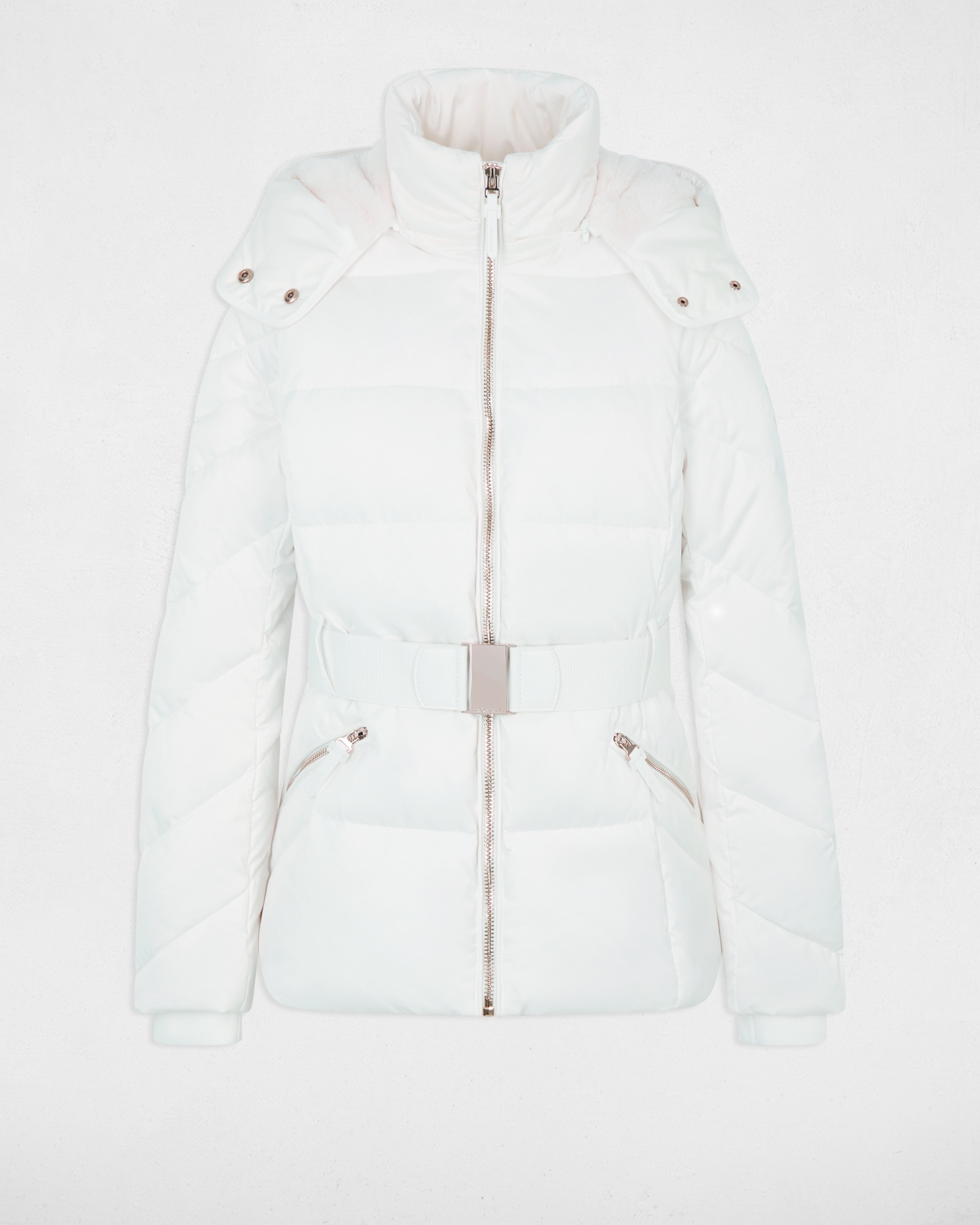 Plumíferos de mujer con capucha - Morgan - Blanco Blanco-5