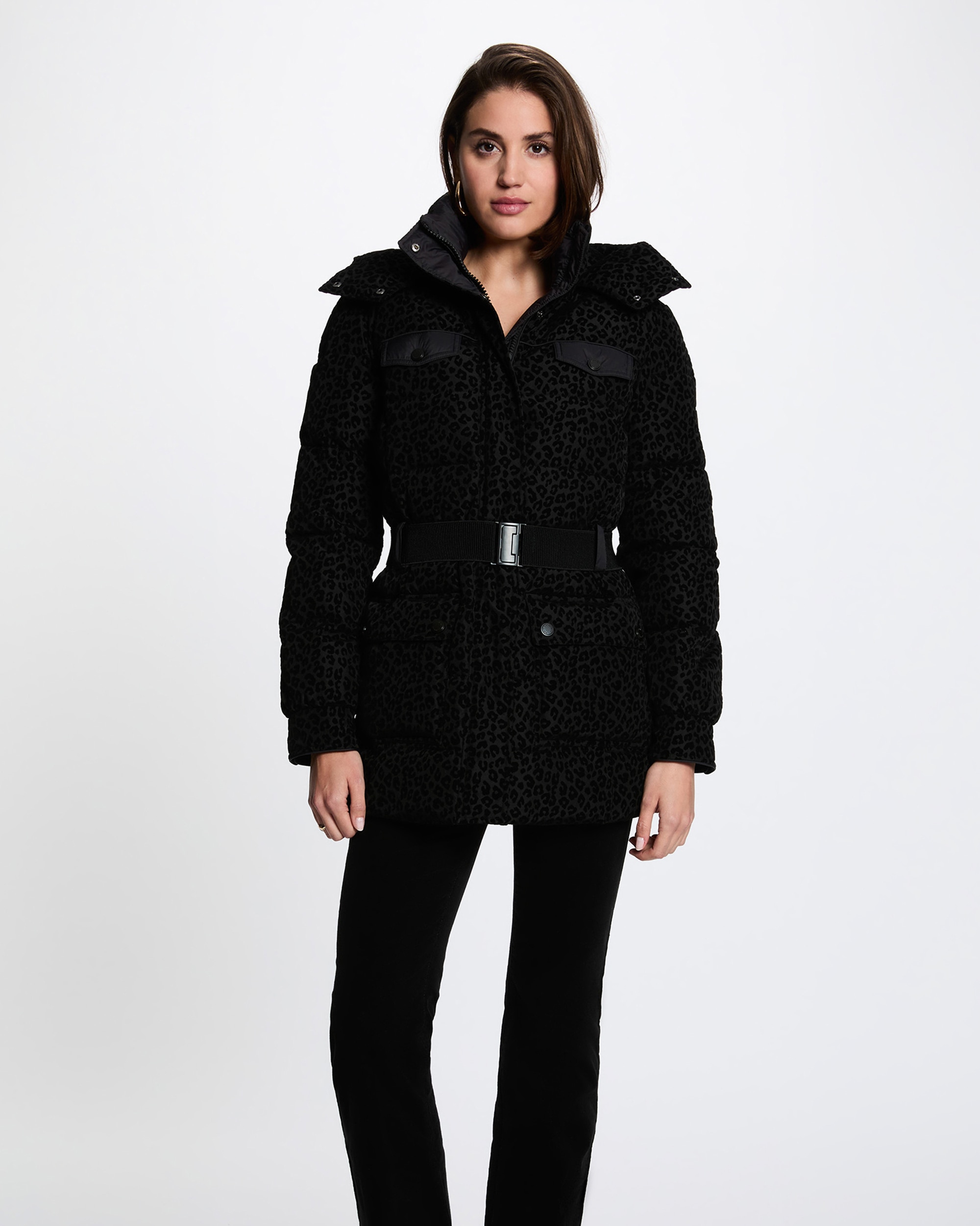 Plumíferos de mujer con capucha - Morgan - Negro Negro-1